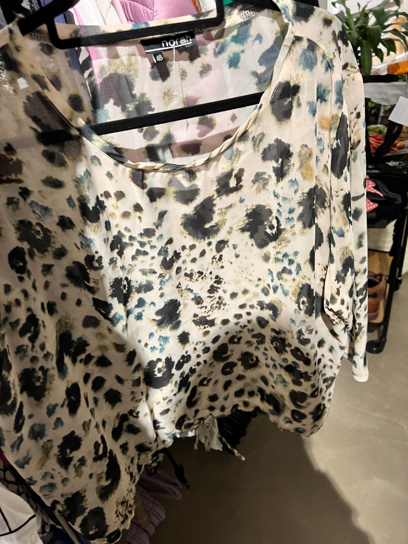 Norah Bluse Leopardenmuster Größe: 48