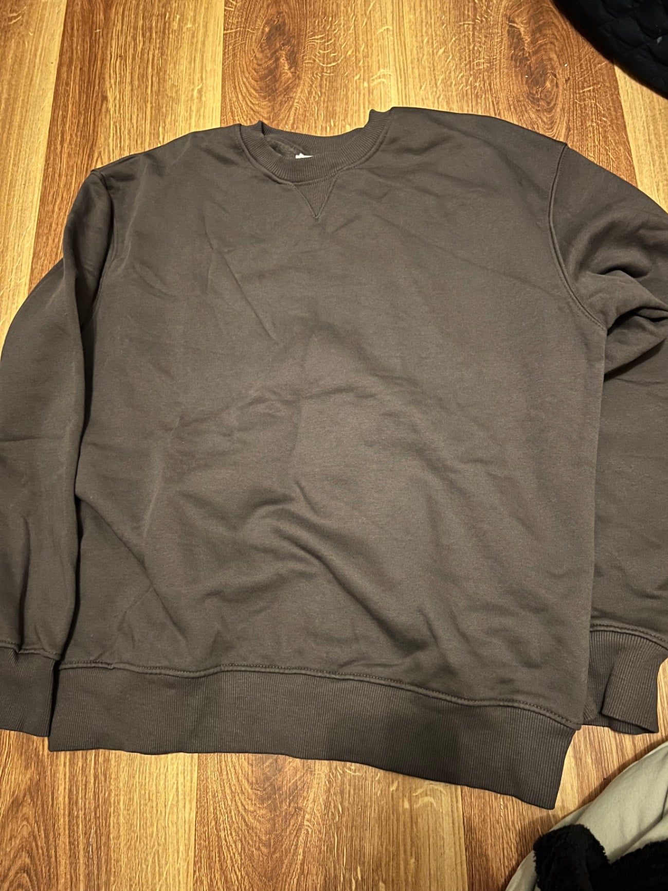 Bershka Sweatshirt Grün Größe: L