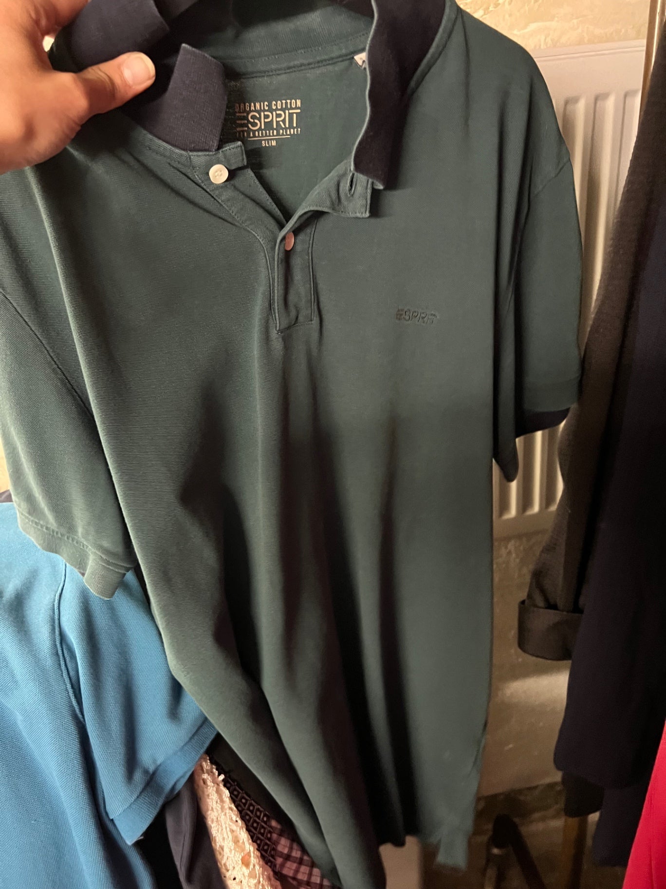 Esprit Poloshirt Dunkelgrün Größe: L