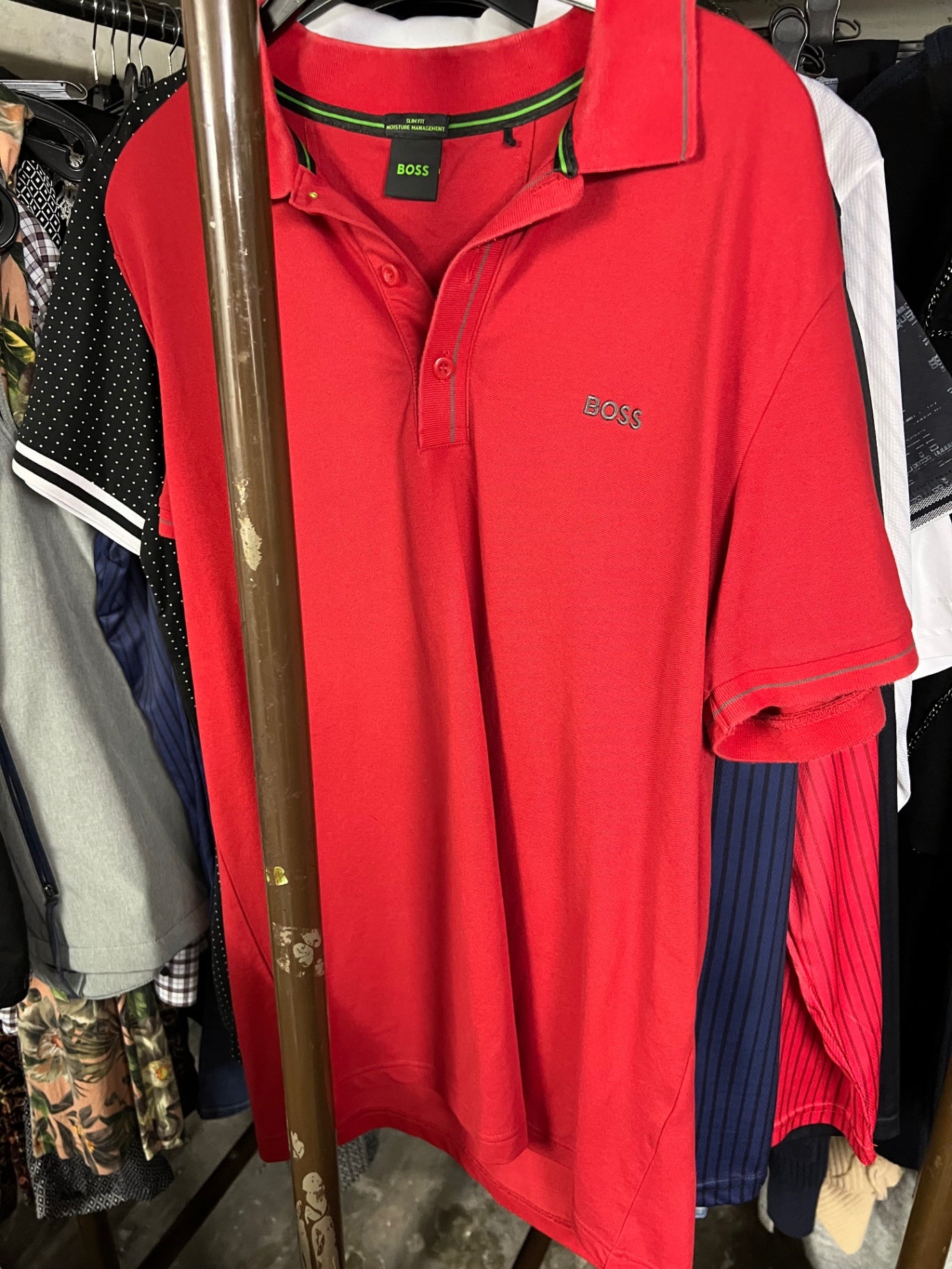 Hugo Boss Poloshirt Rot Größe: XL
