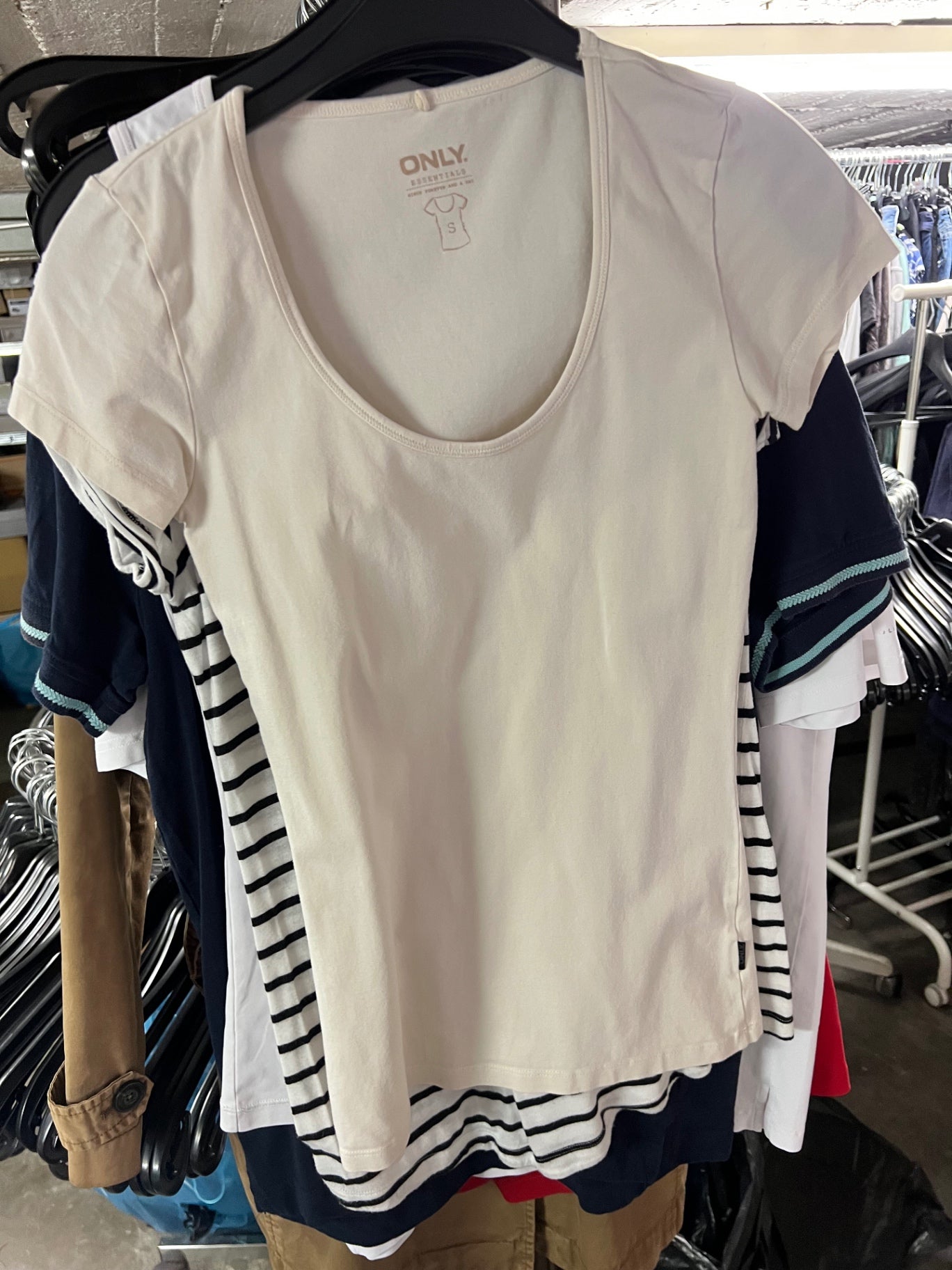 ONLY T-Shirt Beige Größe: S