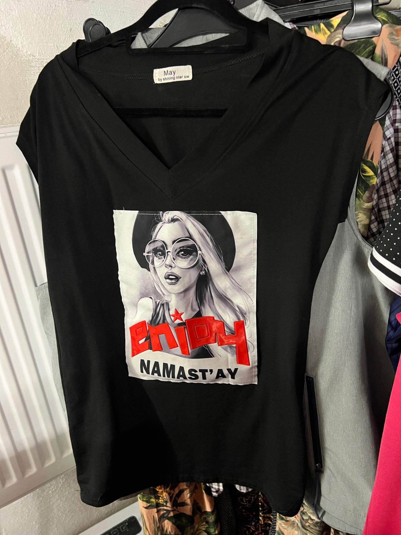 May T-Shirt Schwarz Größe: S/M