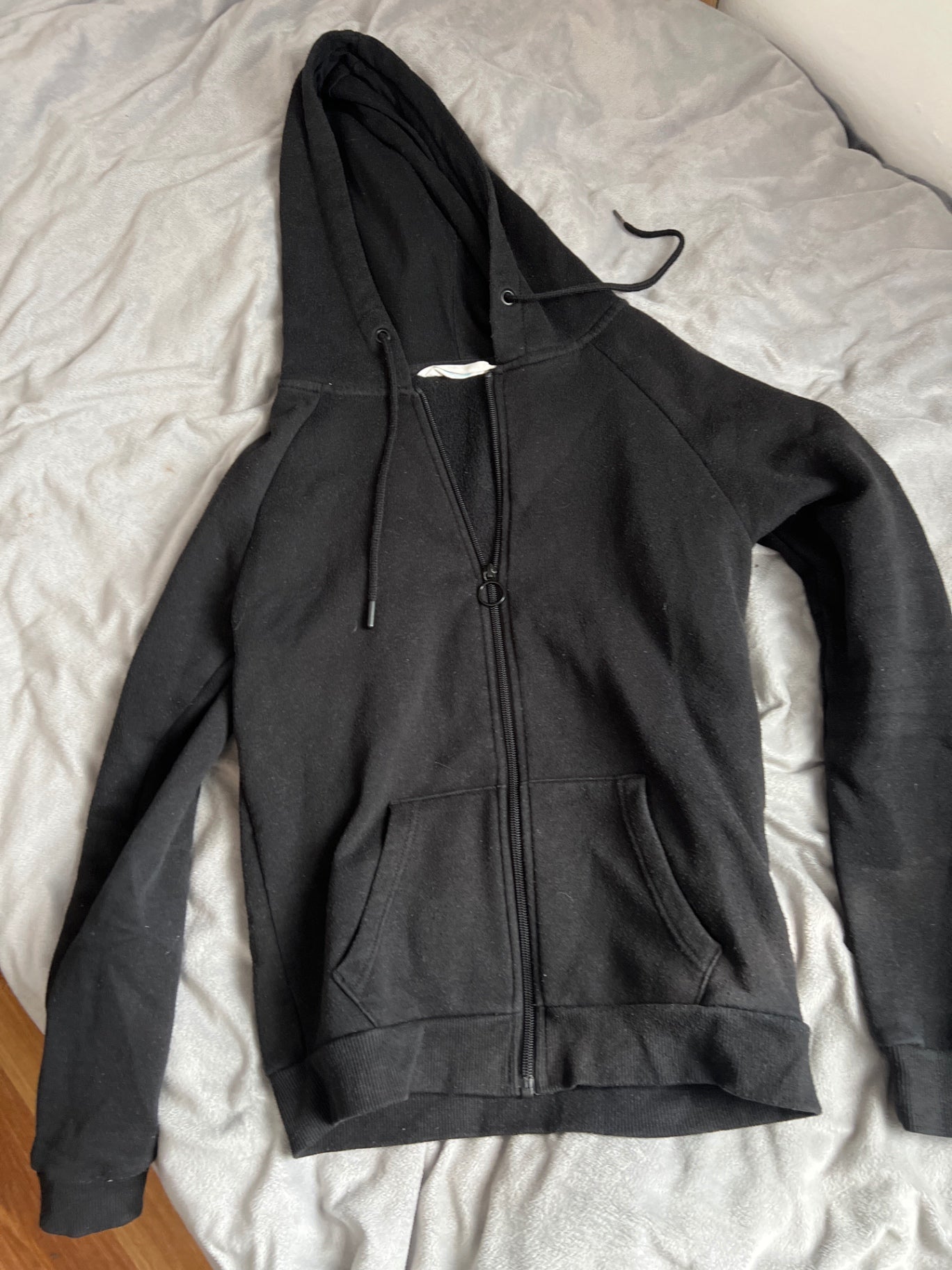 Hoodie Schwarz Größe: XS