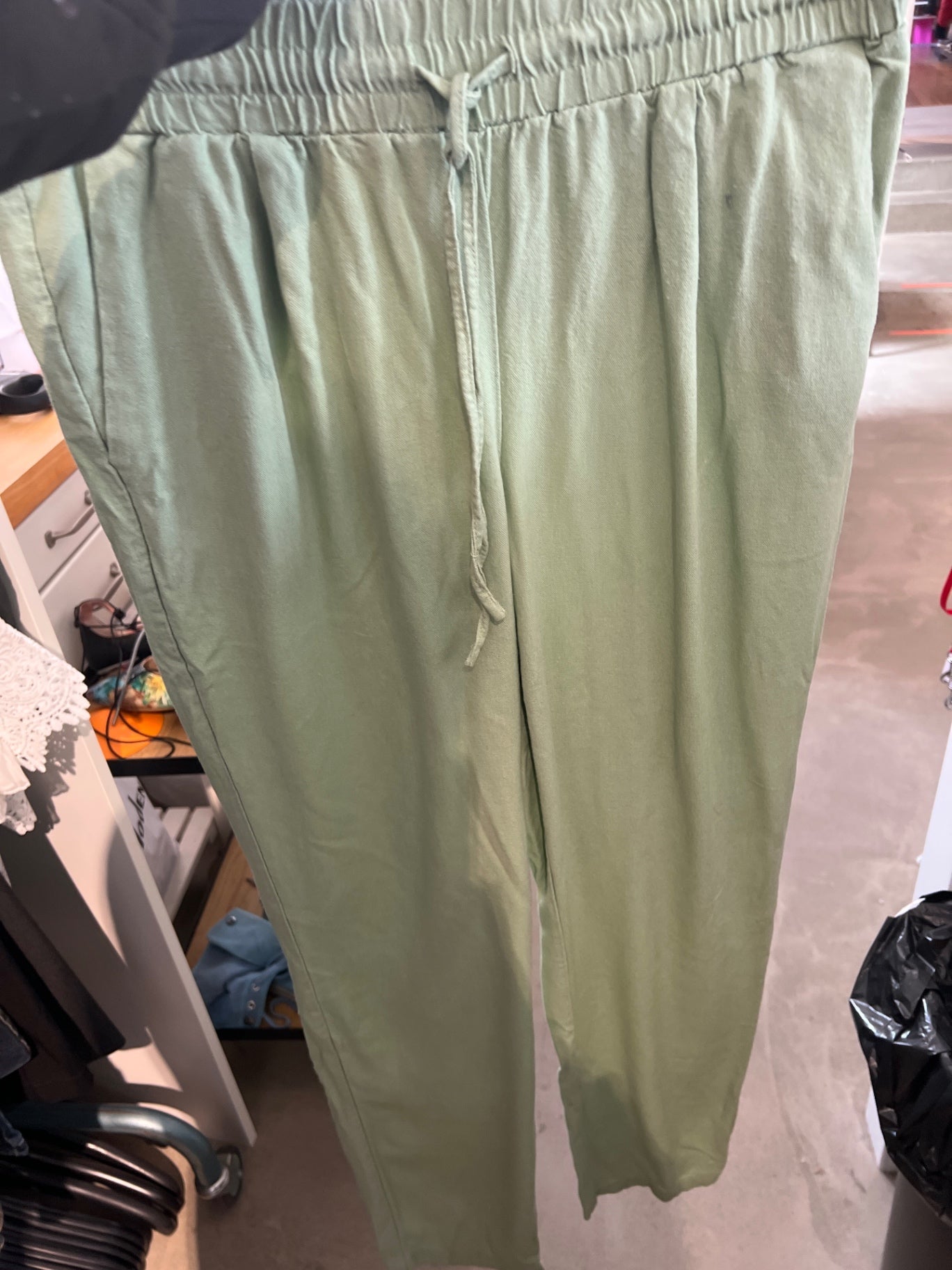 H&M Palazzo-Hose Hellgrün Größe: M