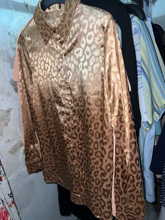 Bluse Bronzefarben Größe: M