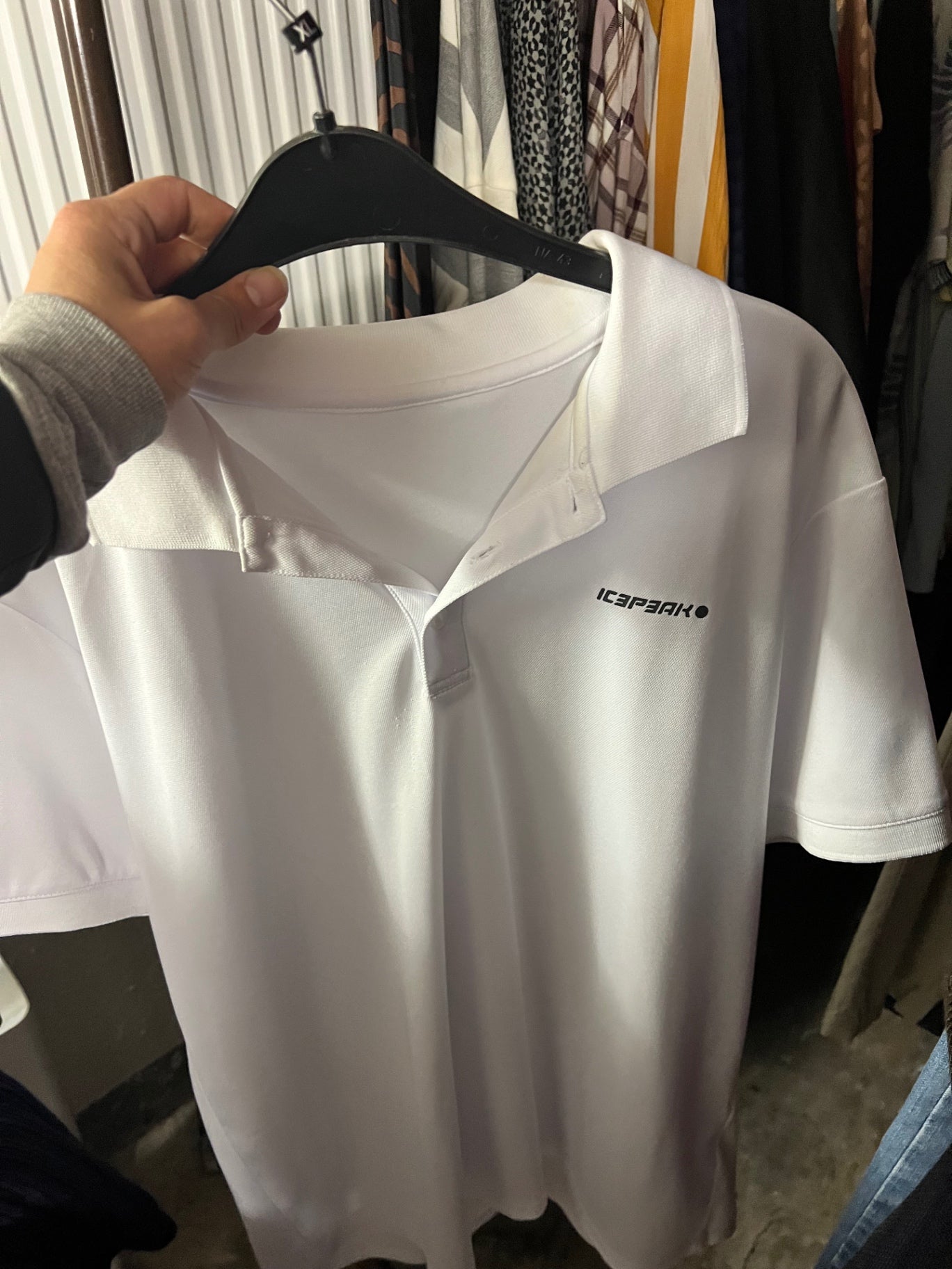ICEPEAK Poloshirt Weiß Größe: XL