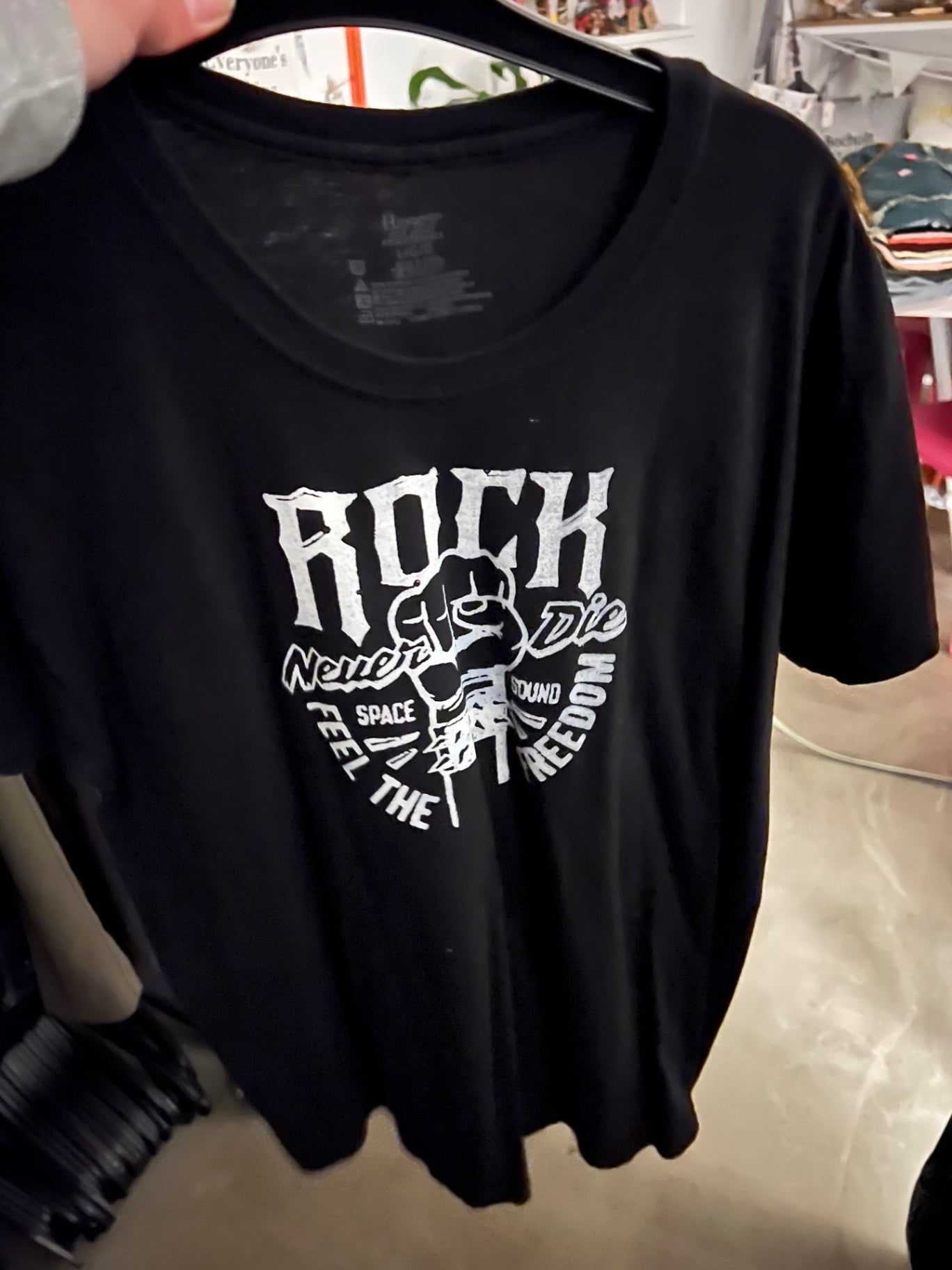 T-Shirt Schwarz Größe: L
