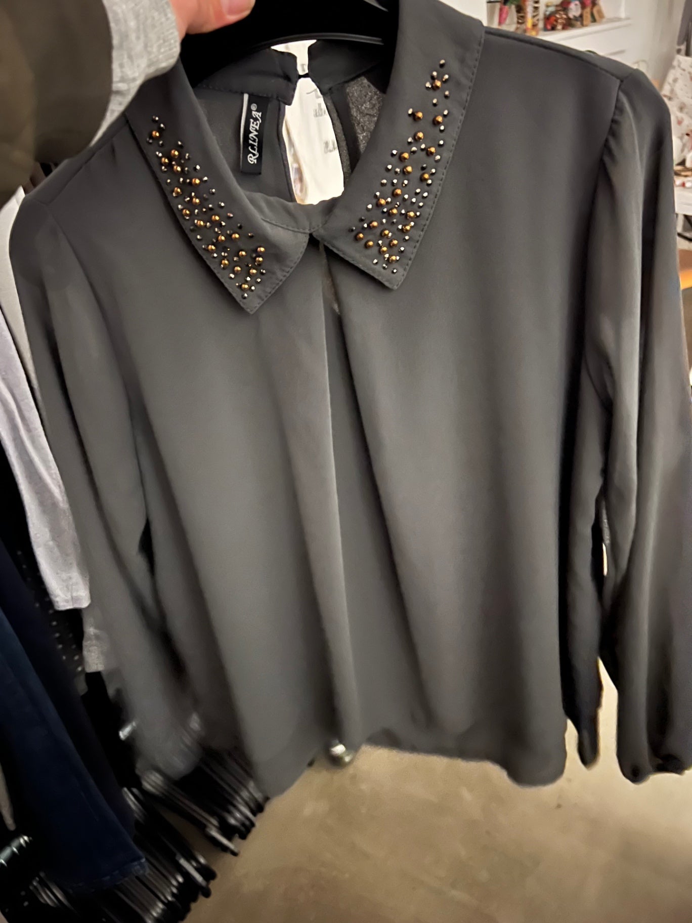 Linea Bluse Grau Größe: S