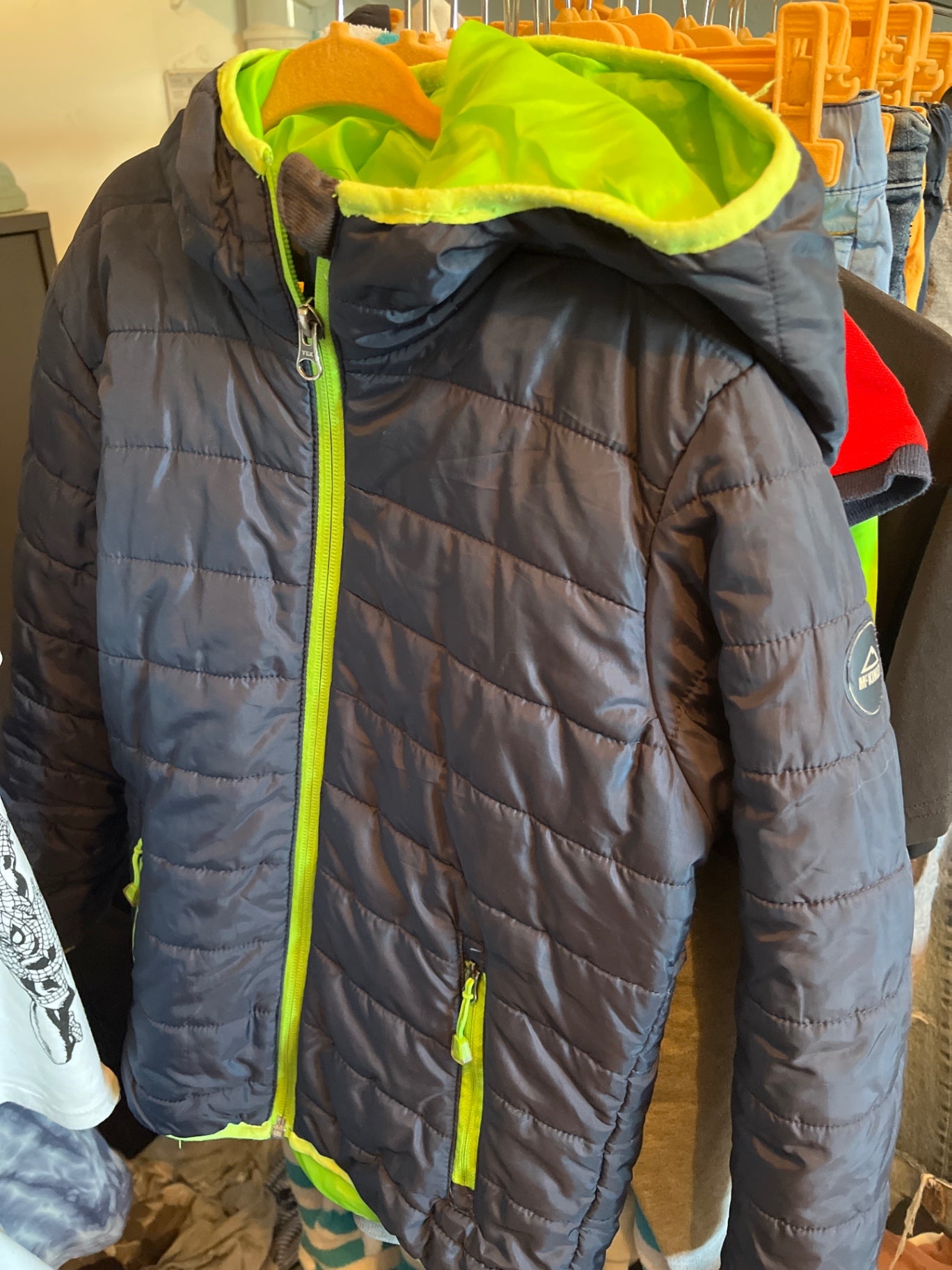 McKinley Daunenjacke blau grün Größe: 128