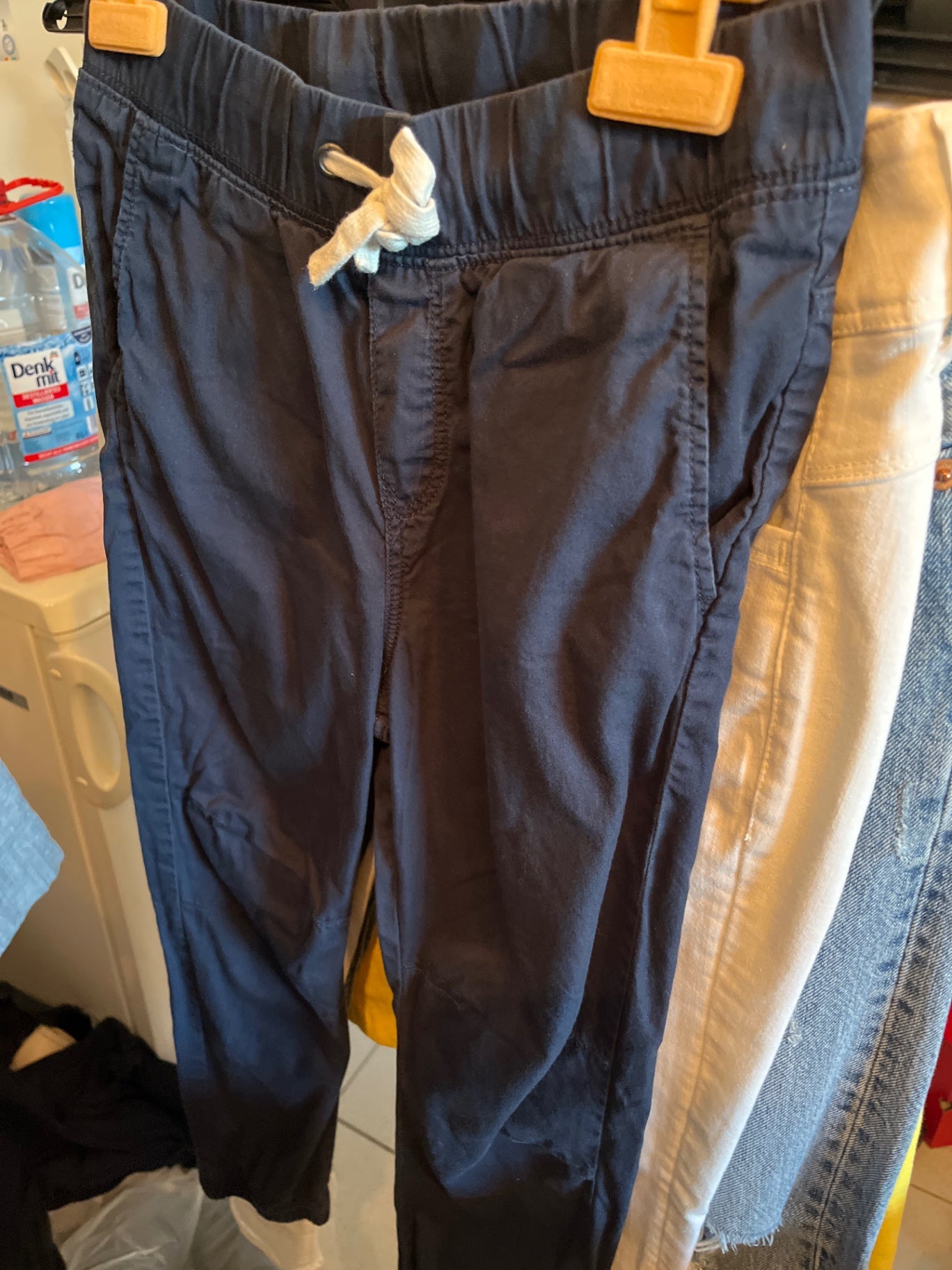 H&M Hose Dunkelblau Größe: 140