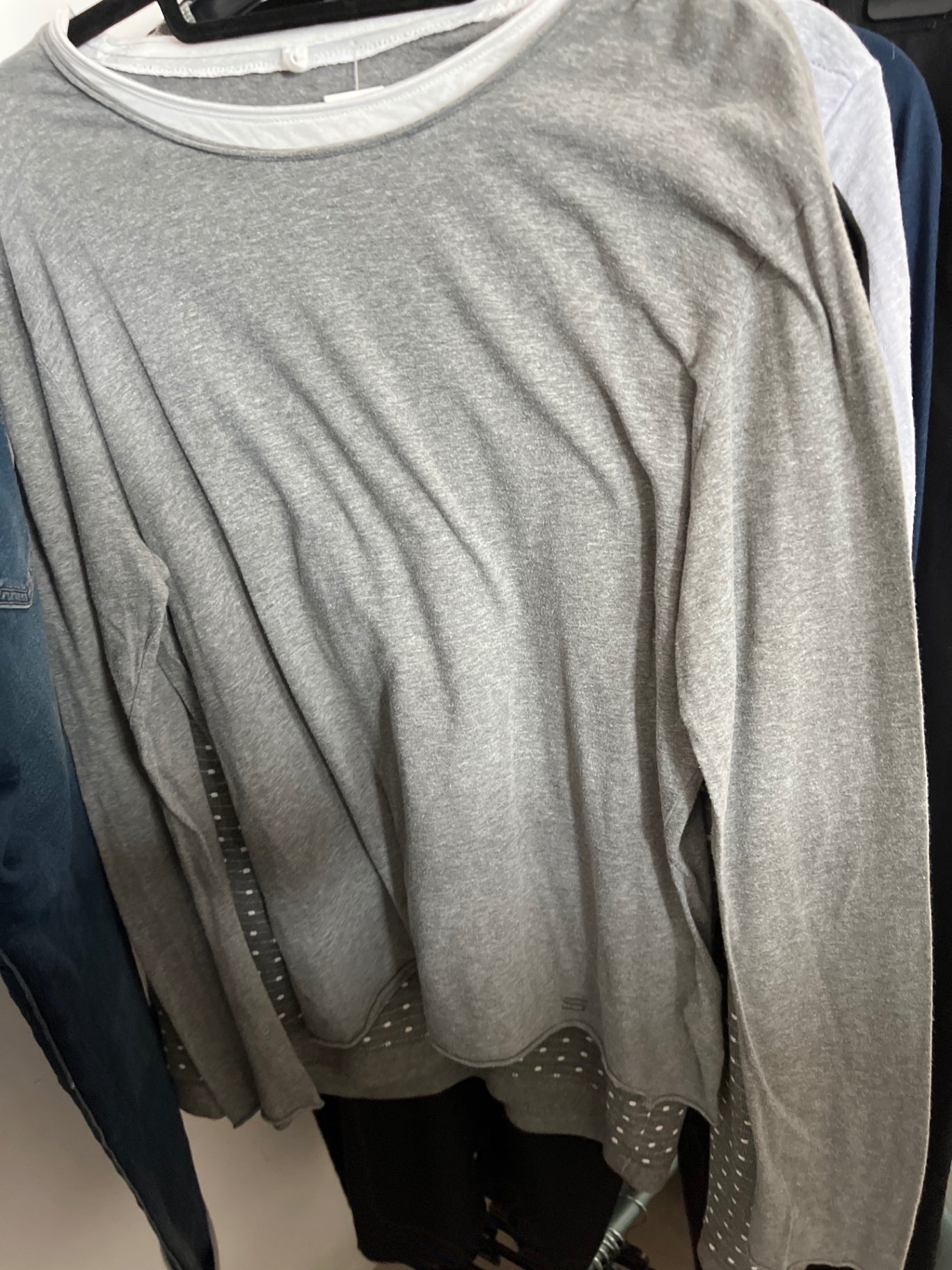 Cinque Langarmshirt Grau Gr.: M