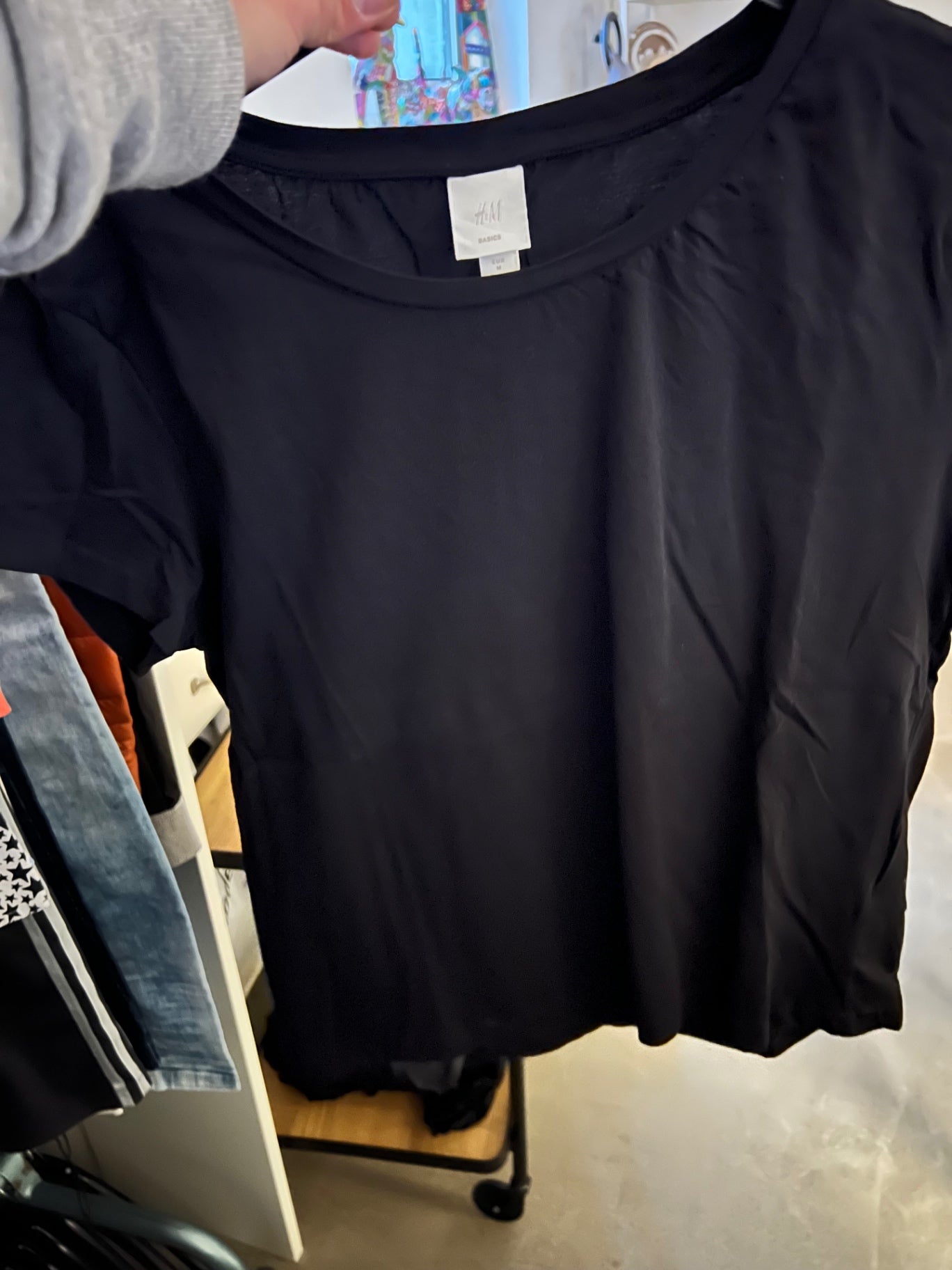 H&M T-Shirt Schwarz Gr.: M