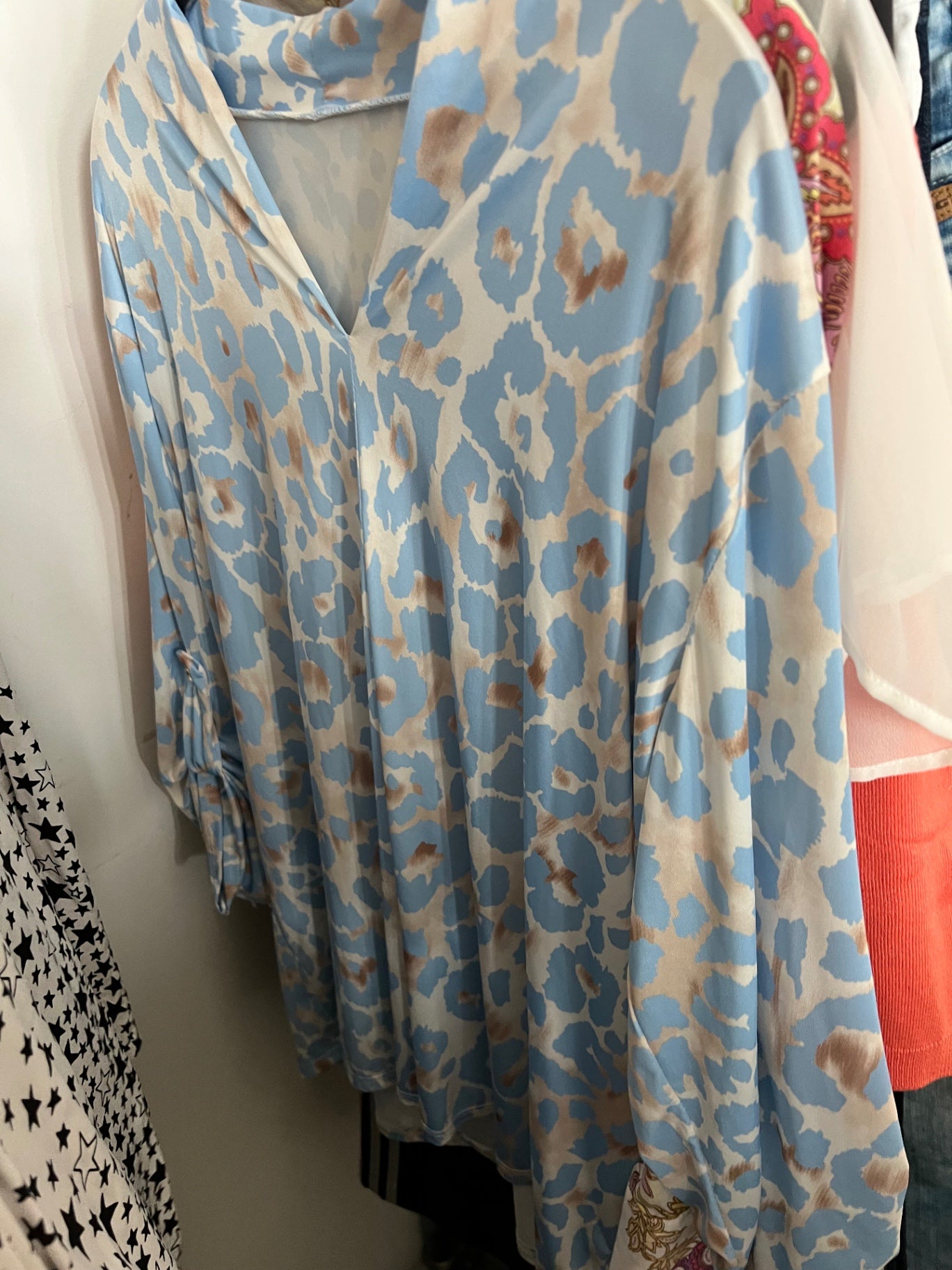 Hemdbluse Blau Gr.: L