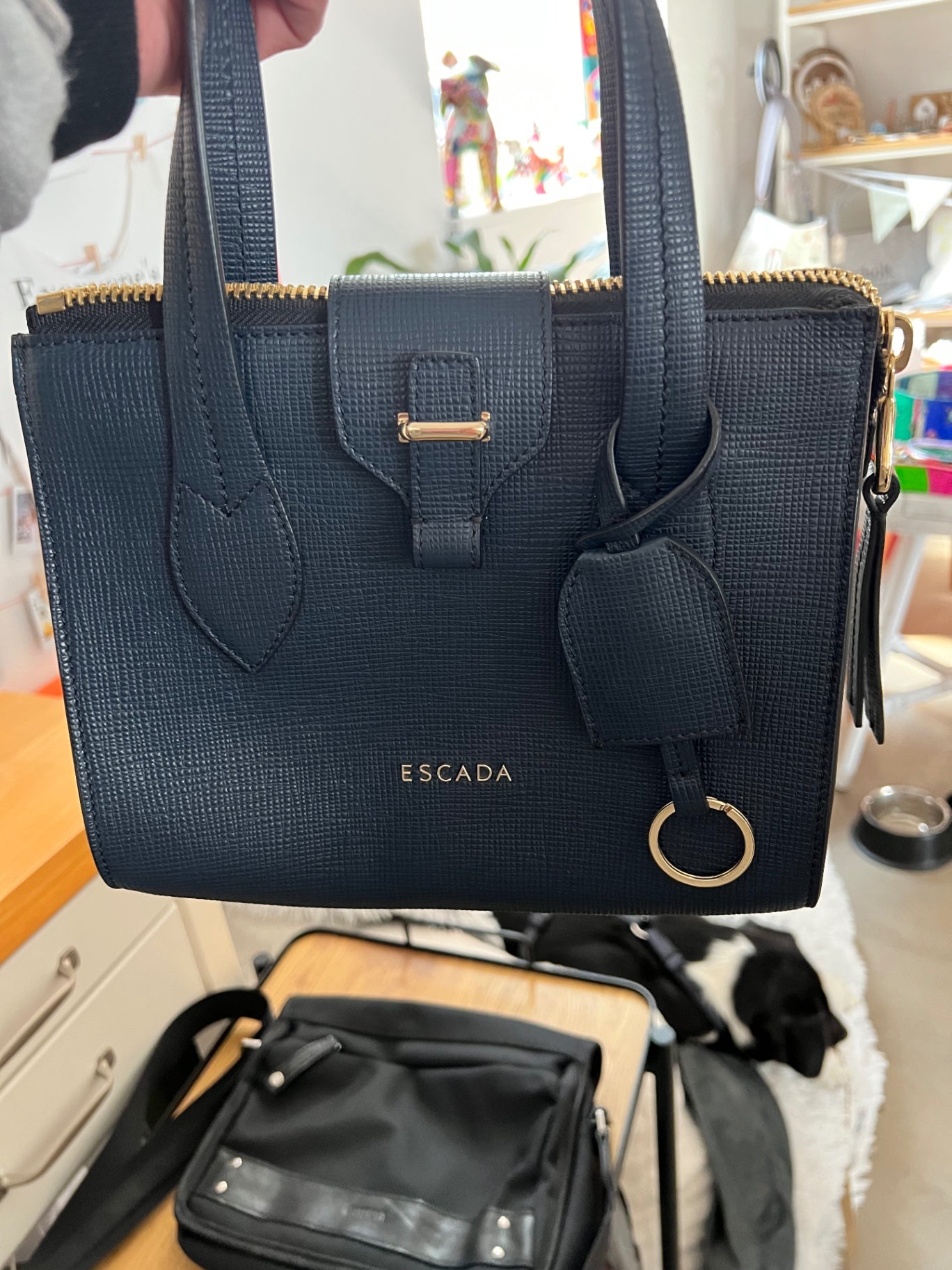 ESCADA Handtasche Dunkelblau 