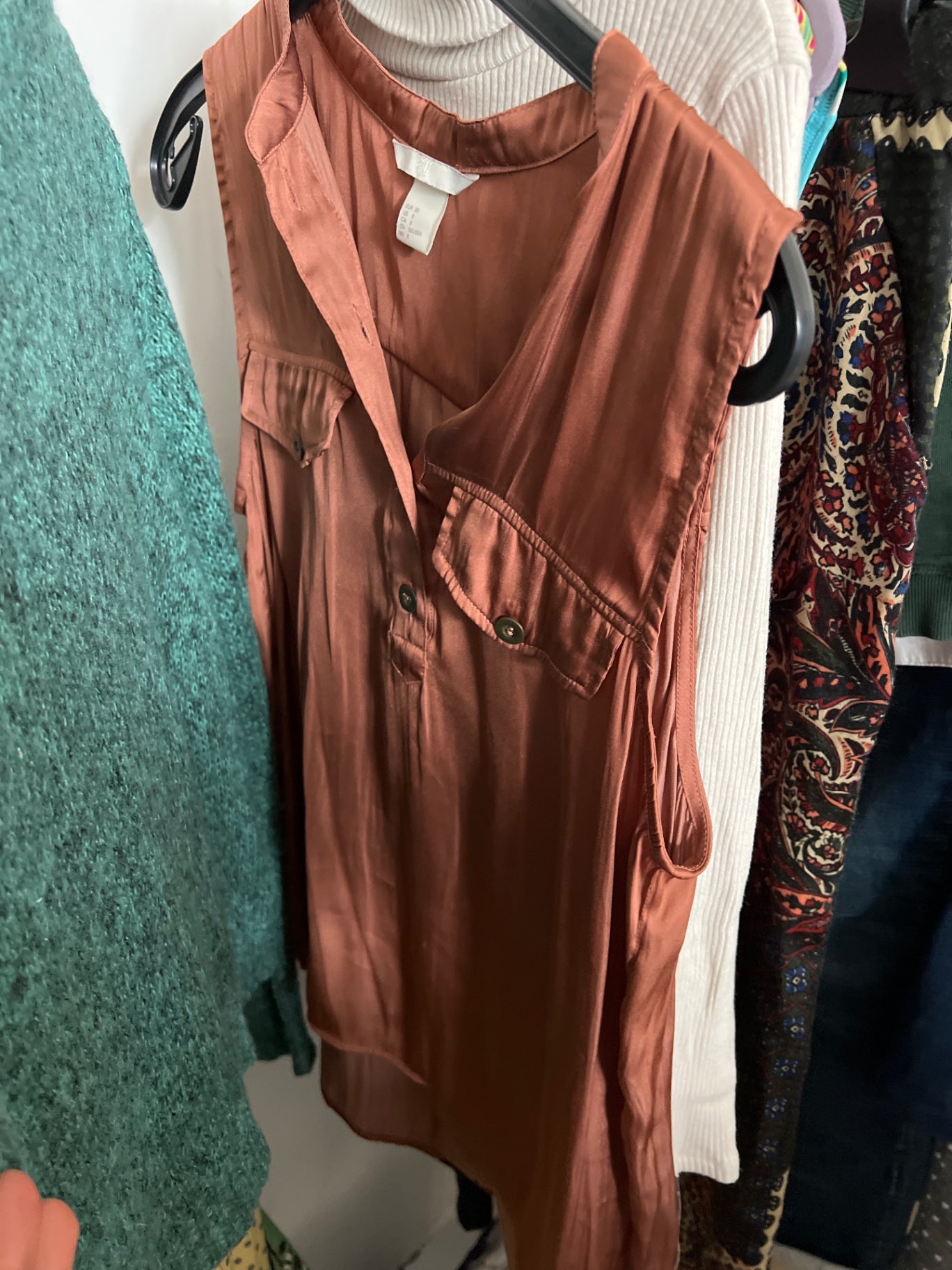 H&M Bluse Bronze Gr.: M