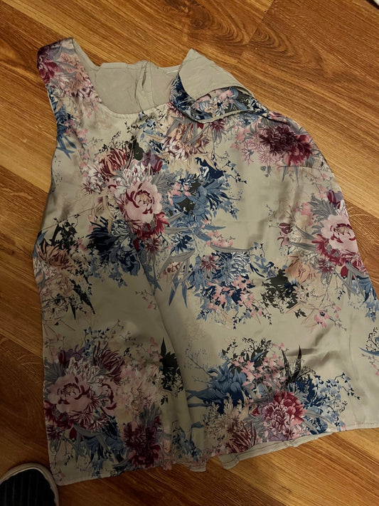 Top Weiß Bunt Gr.: XL