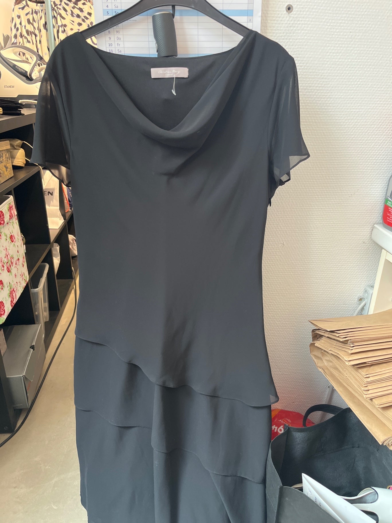 Christian Berg Abendkleid Schwarz Gr.: L