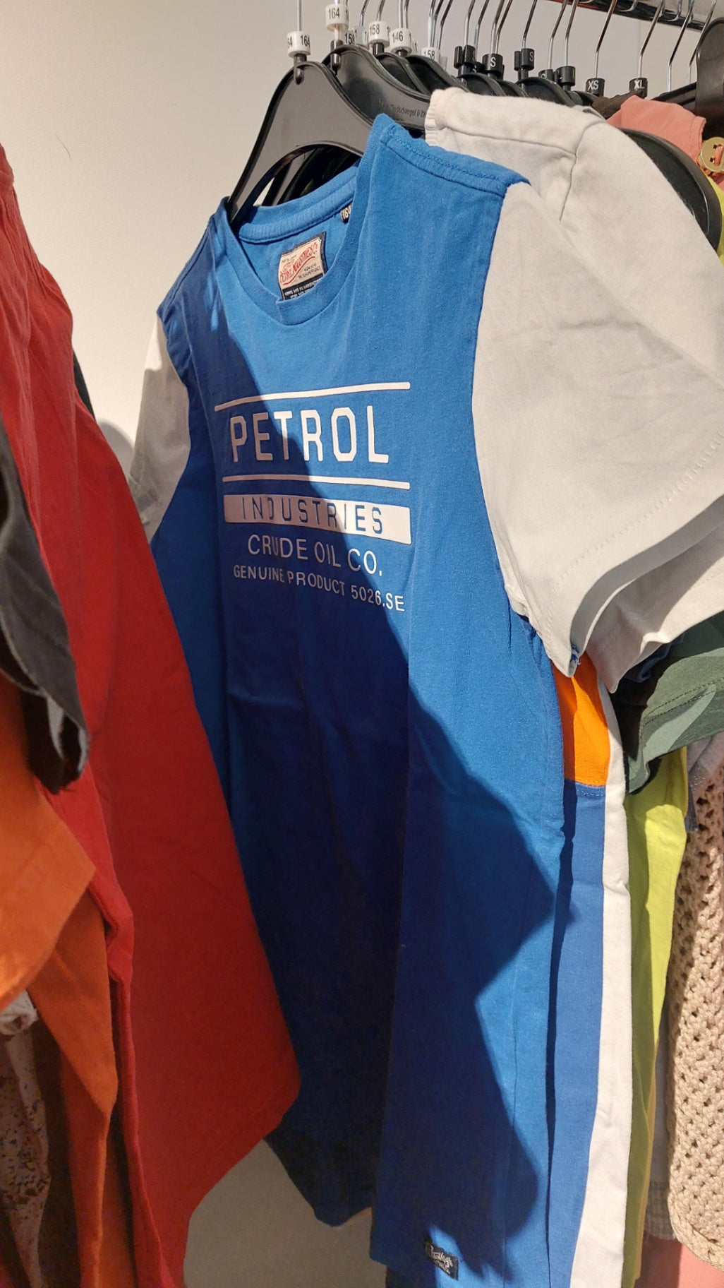 Petrol Industries T-Shirt Blau/Weiß Gr.: 164