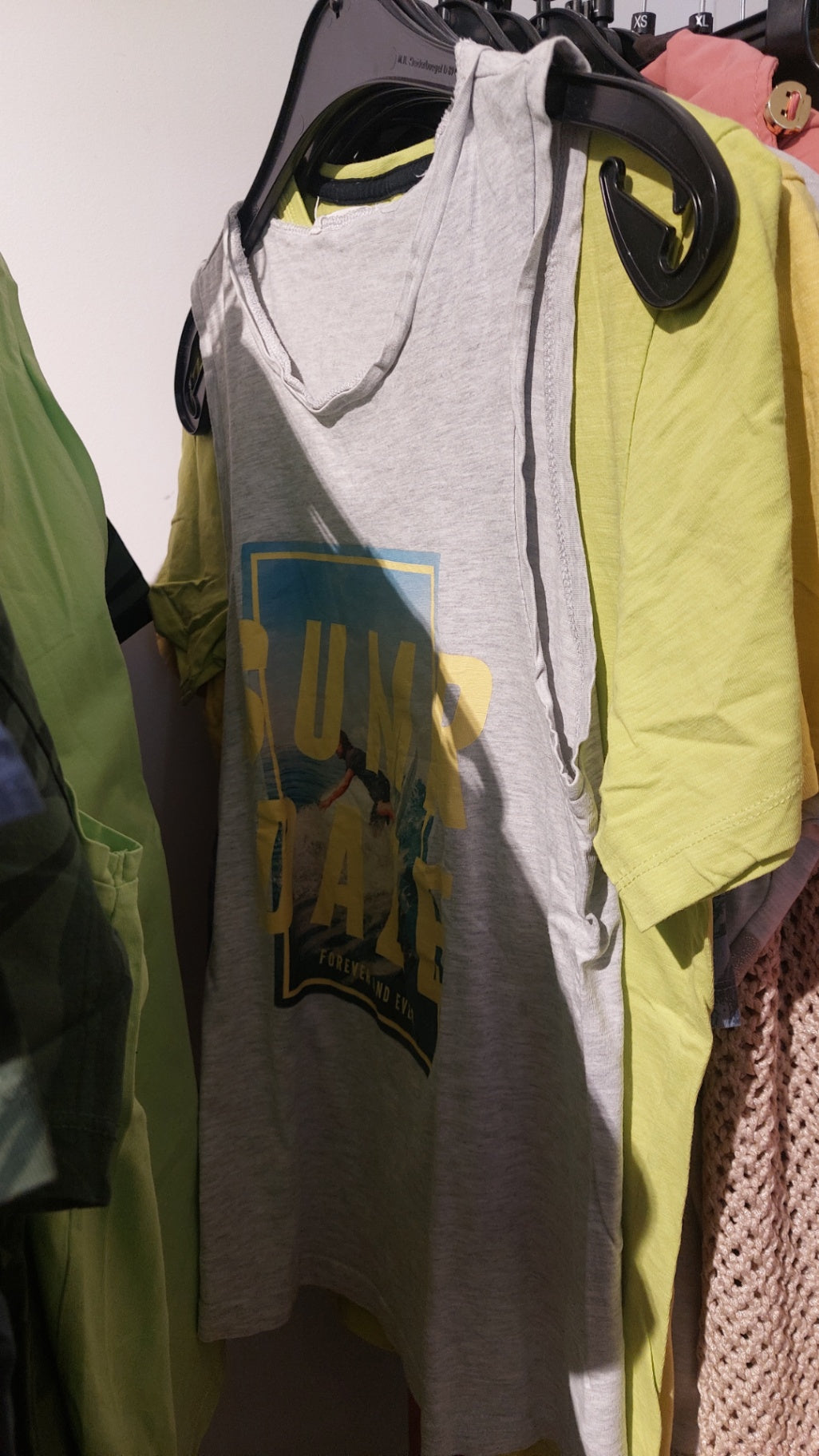 H&M Top Grau mit buntem Druck Gr.: 164