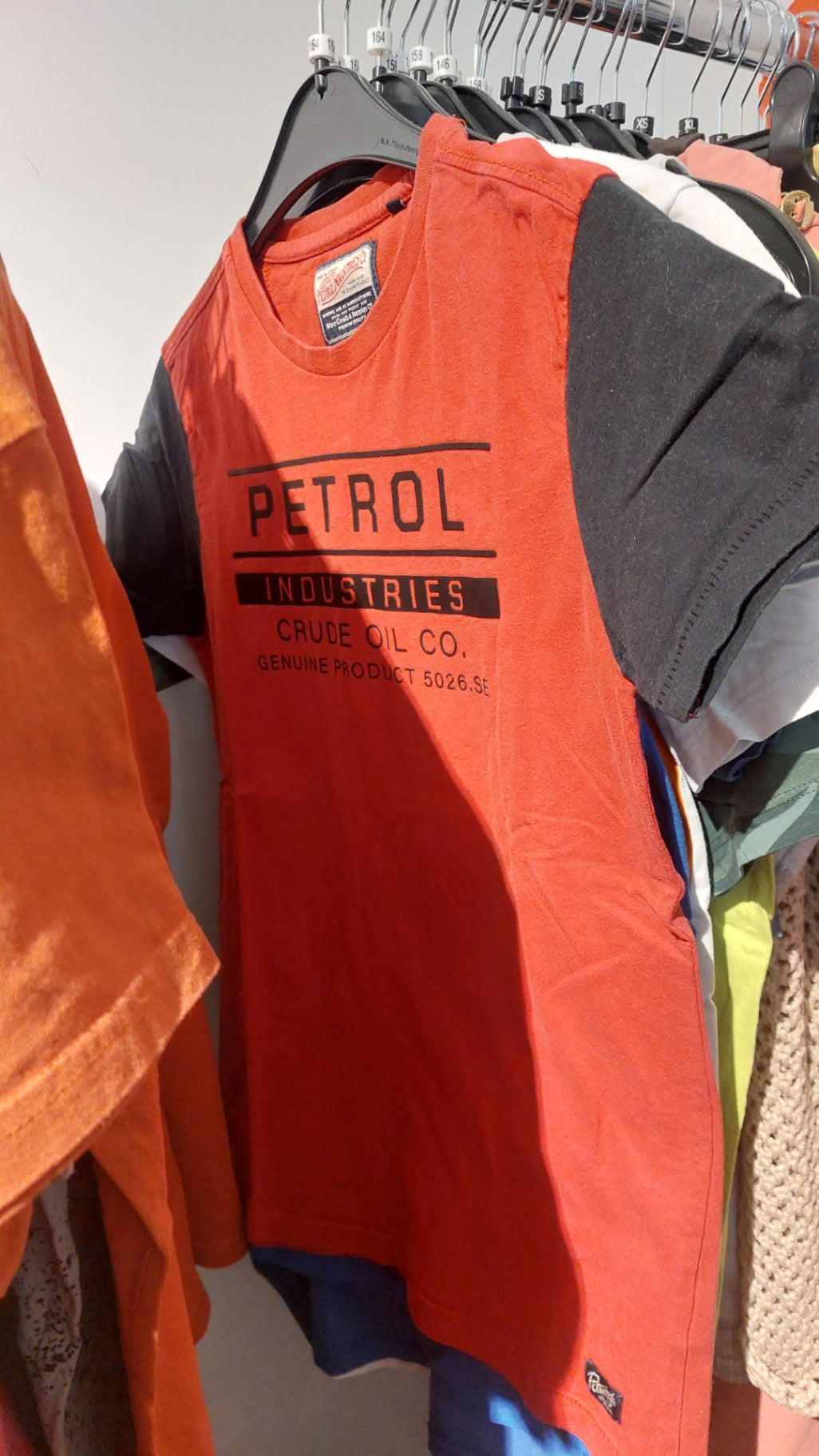 Petrol Industries T-Shirt Rot/Schwarz Gr.: 164