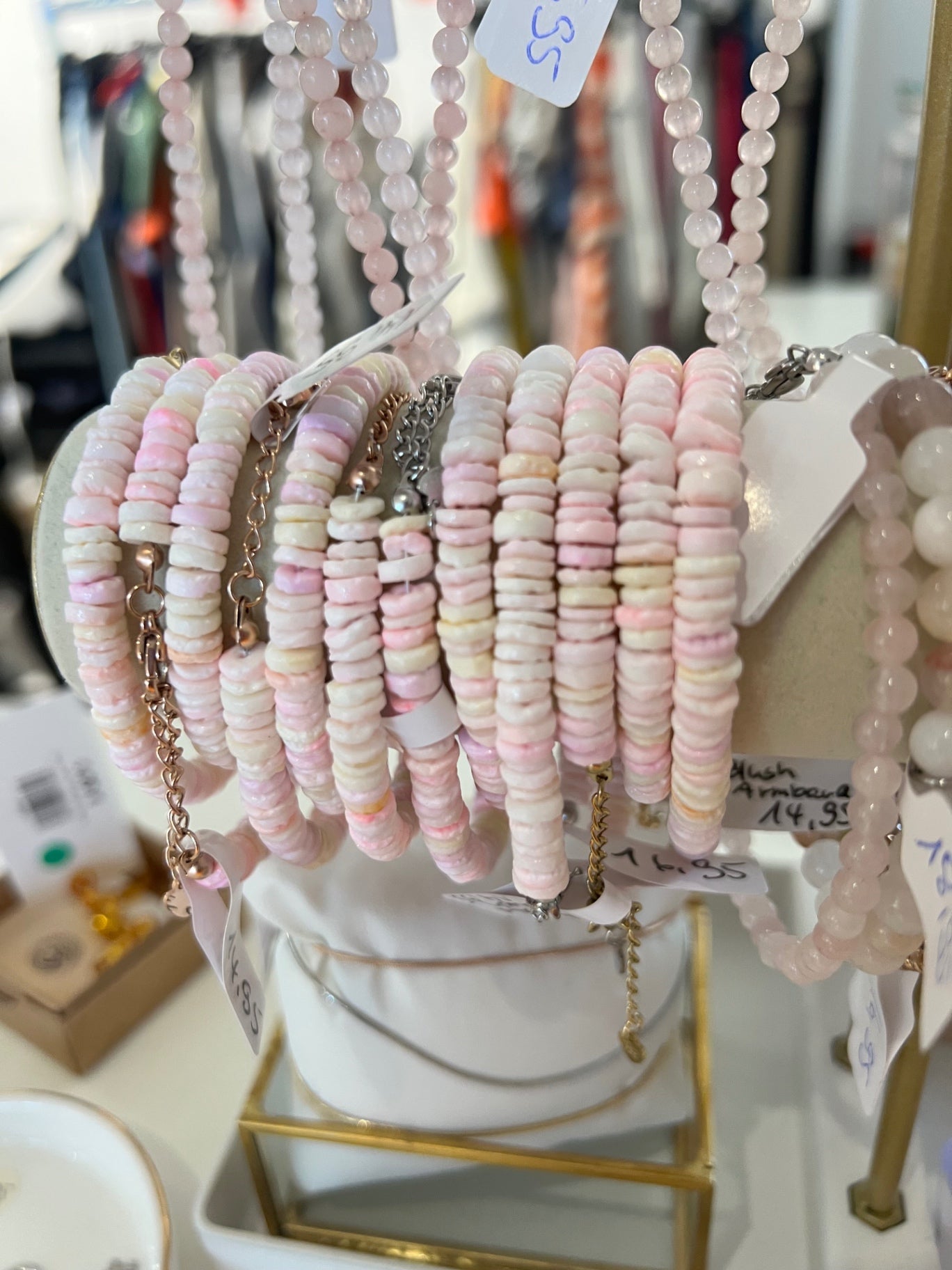 SPRING BLOSSOM Muschelperlen Armband Kids 