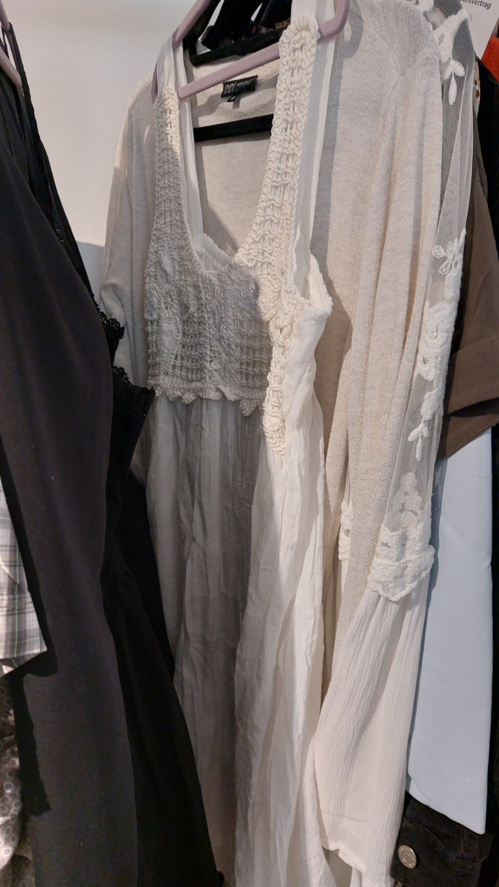 Palm Beauty Top/Kleid Weiß Gr.: S