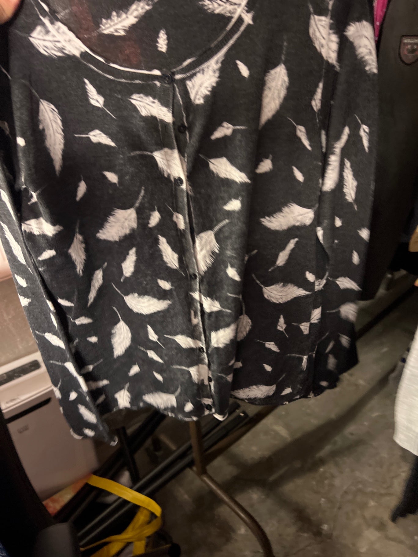 Comma Strickjacke Schwarz und Weiß Gr.: M
