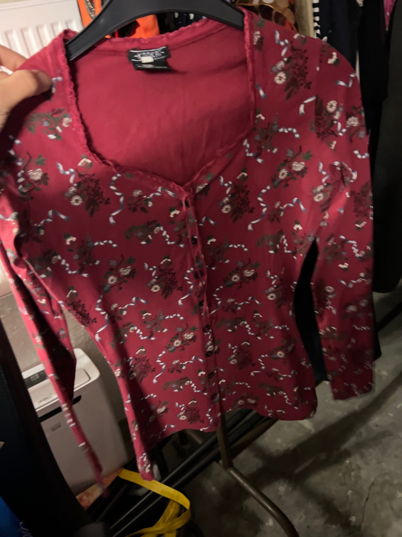 Kookai Longsleeve Weinrot Gr.: S
