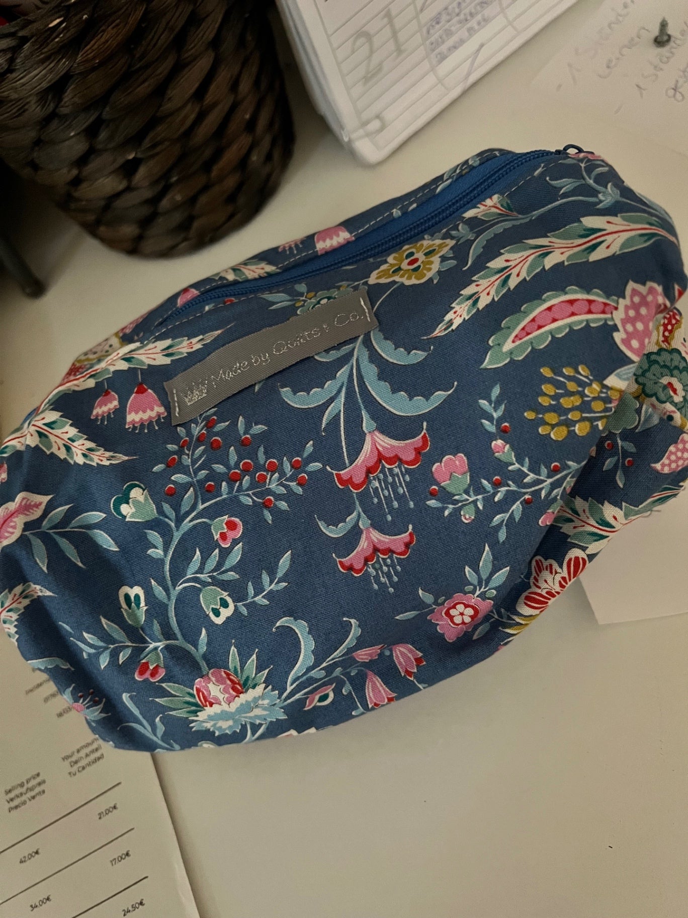 QUILTS&CO Kulturtasche Blau 