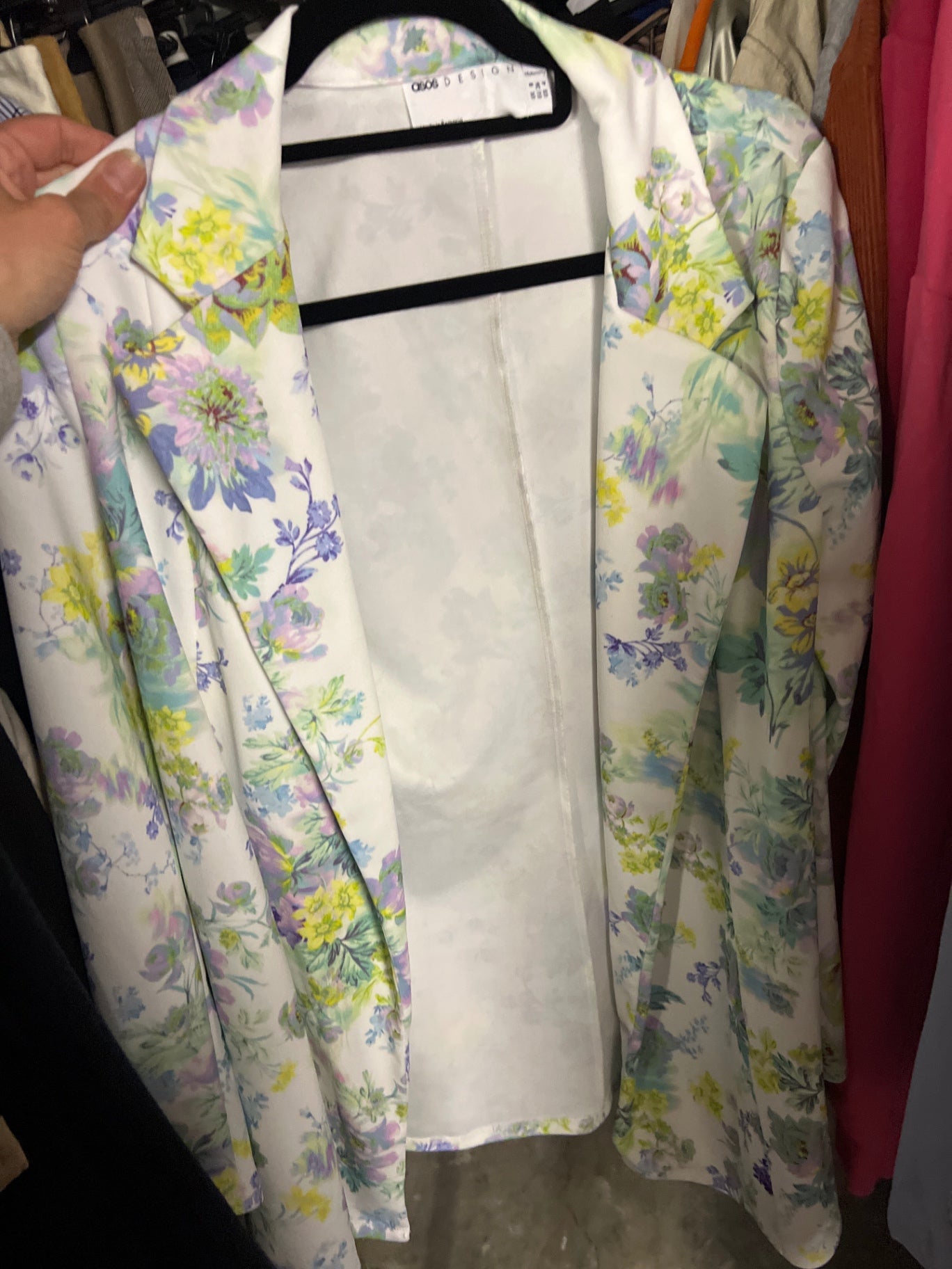Asos Blazer Weiß Bunt Gr.: S