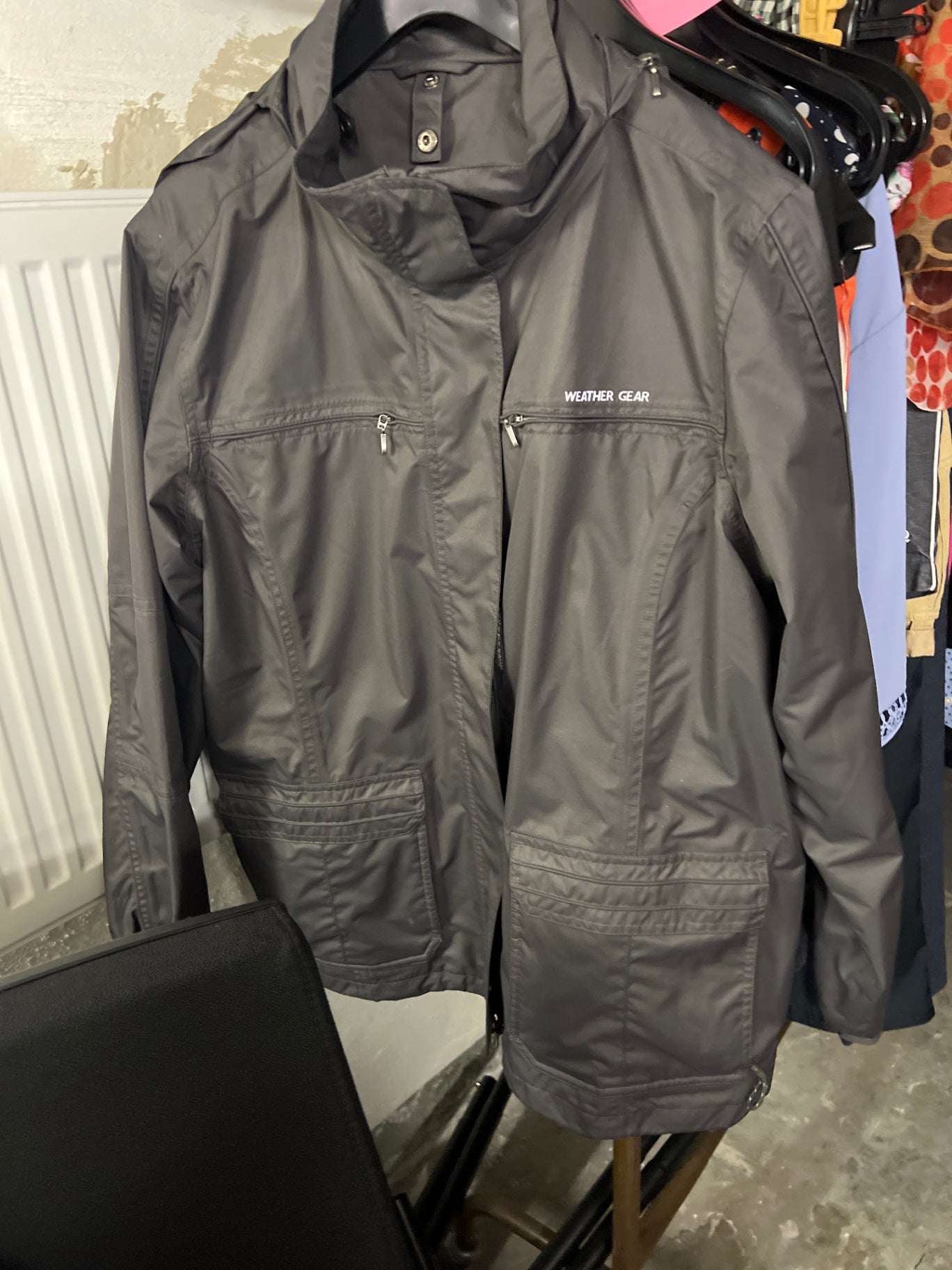 Regenjacke Grau Gr.: XL