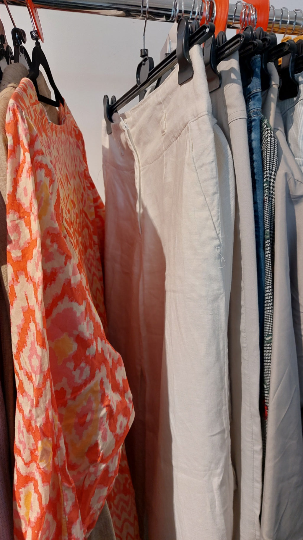 H&M Leinenhose Weiß Gr.: S