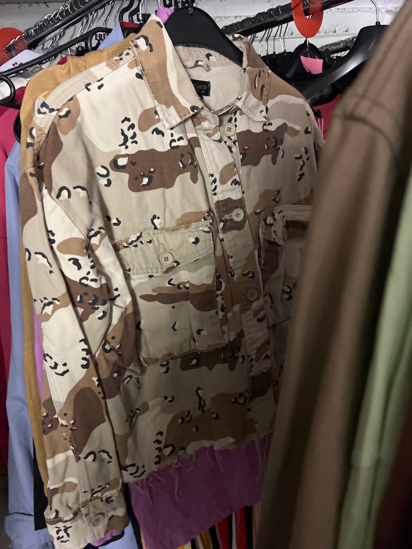 Topshop Jeansjacke Camouflage Gr.: S