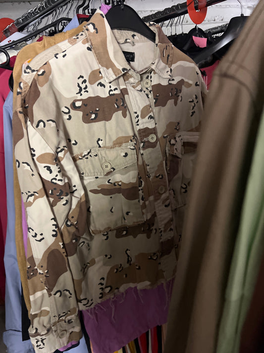Topshop Jeansjacke Camouflage Gr.: S
