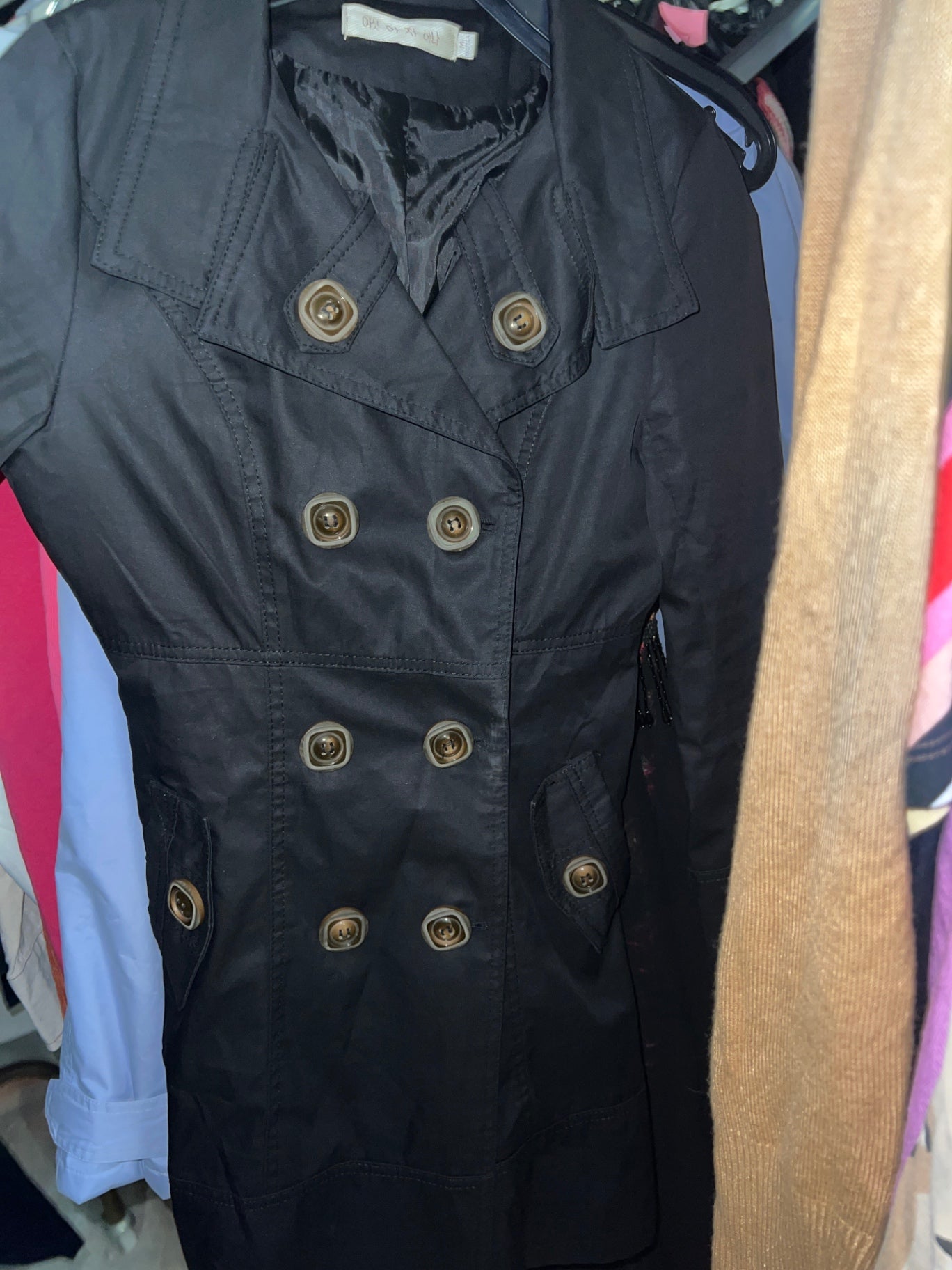 Trenchcoat Schwarz Gr.: M