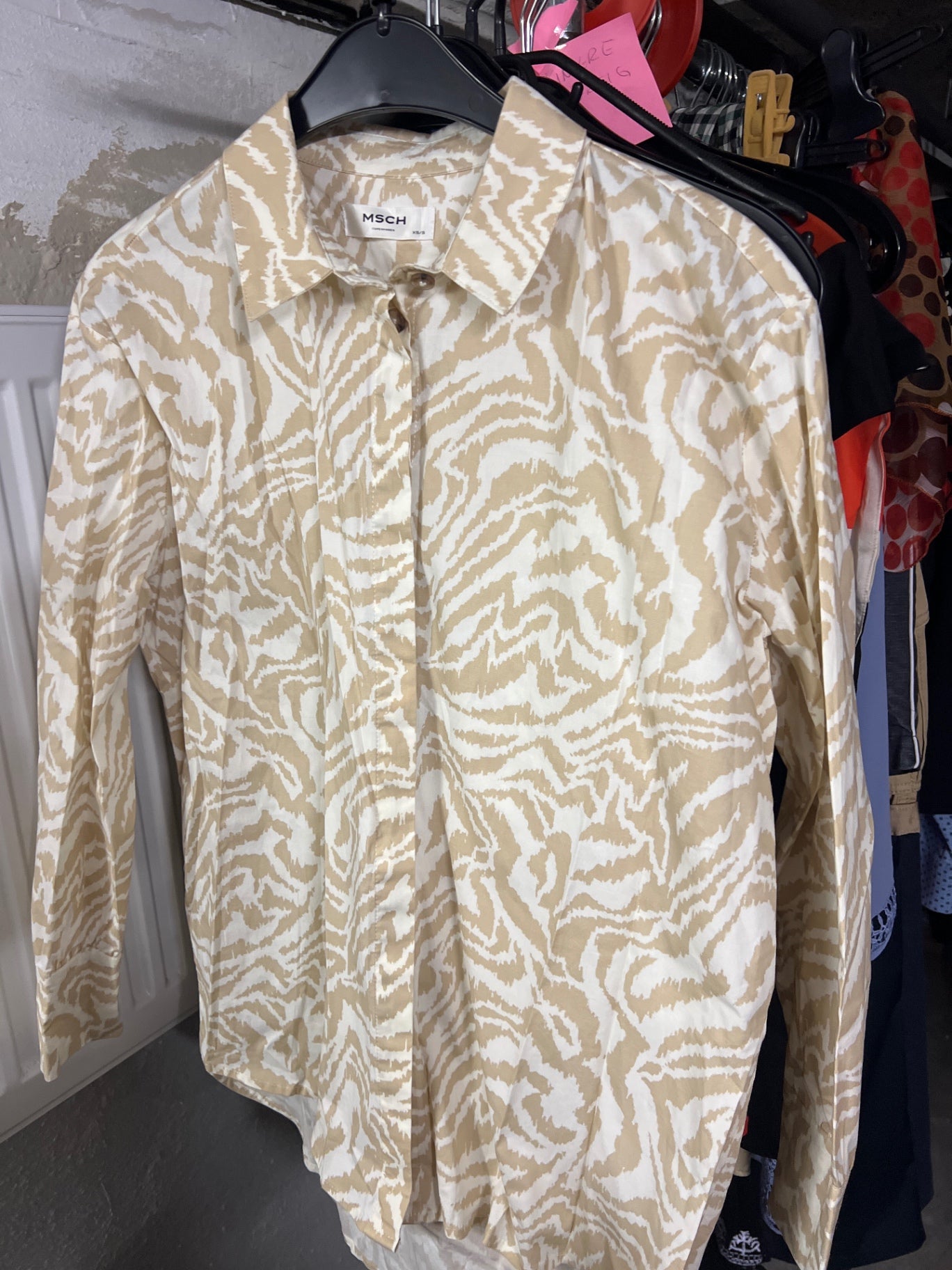 MSCH Copenhagen Hemd Beige Gr.: S