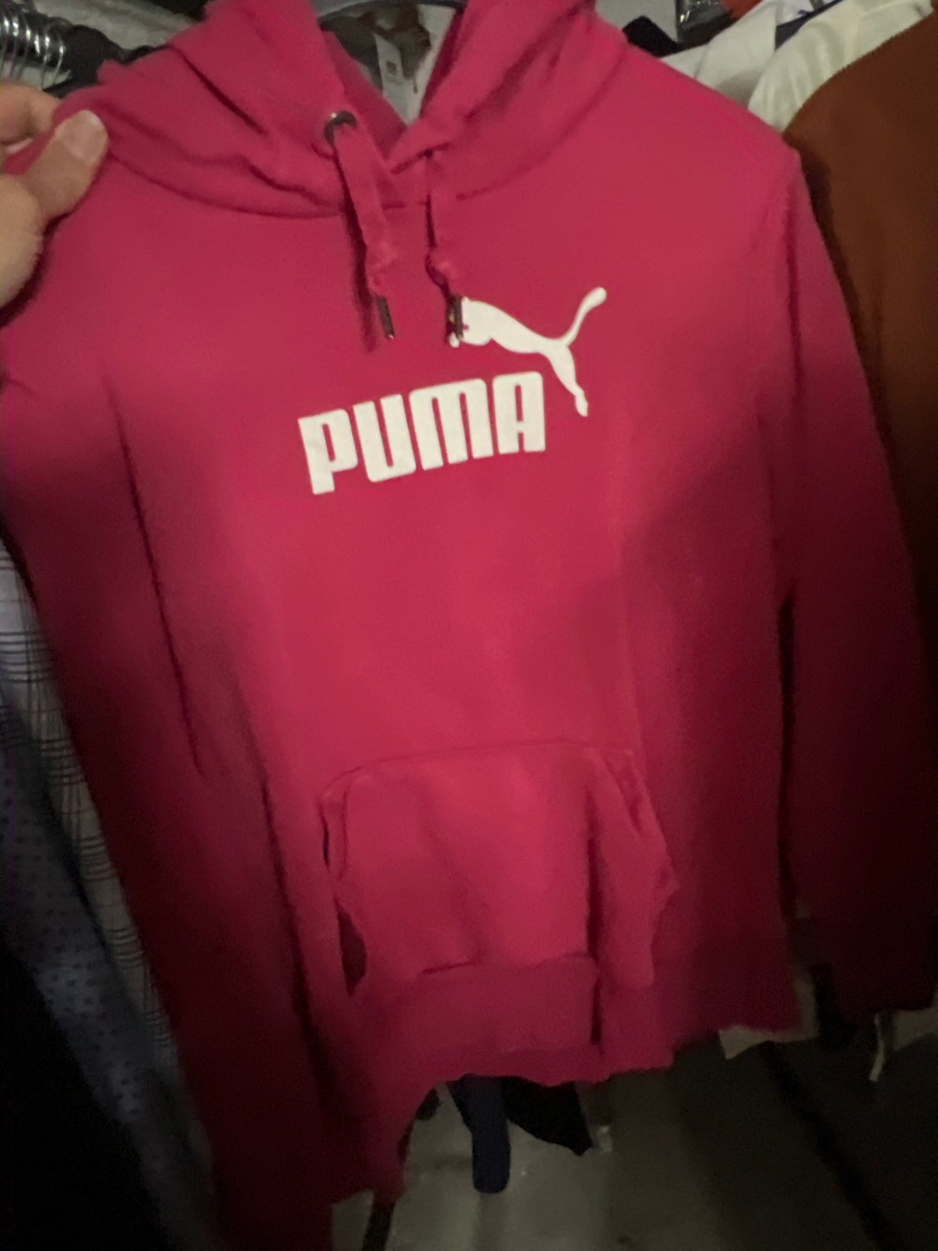 Puma Kapuzensweatshirt Rot Gr.: M