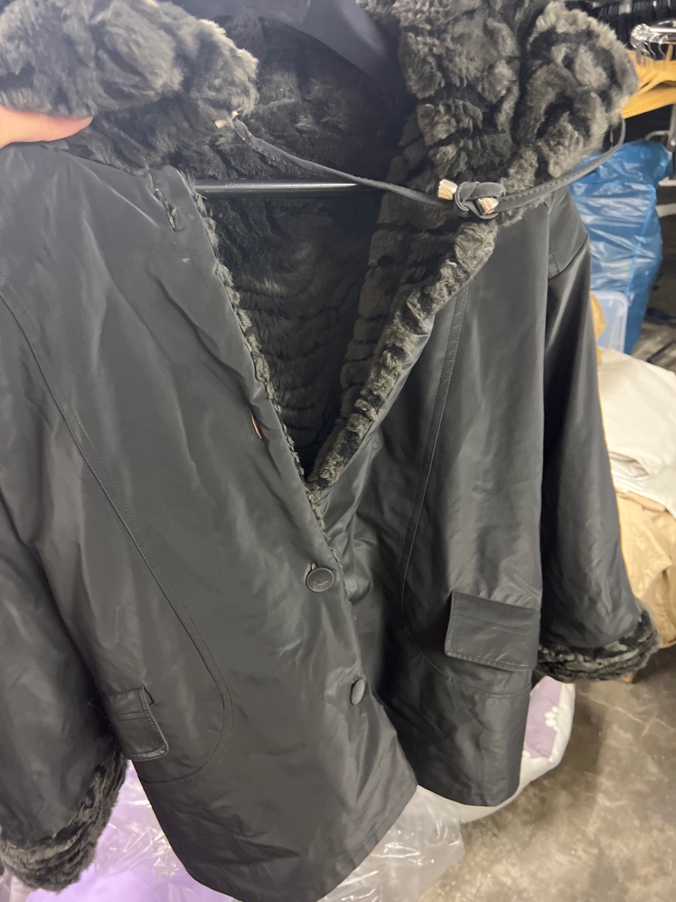 Wendejacke Schwarz Gr.: 38