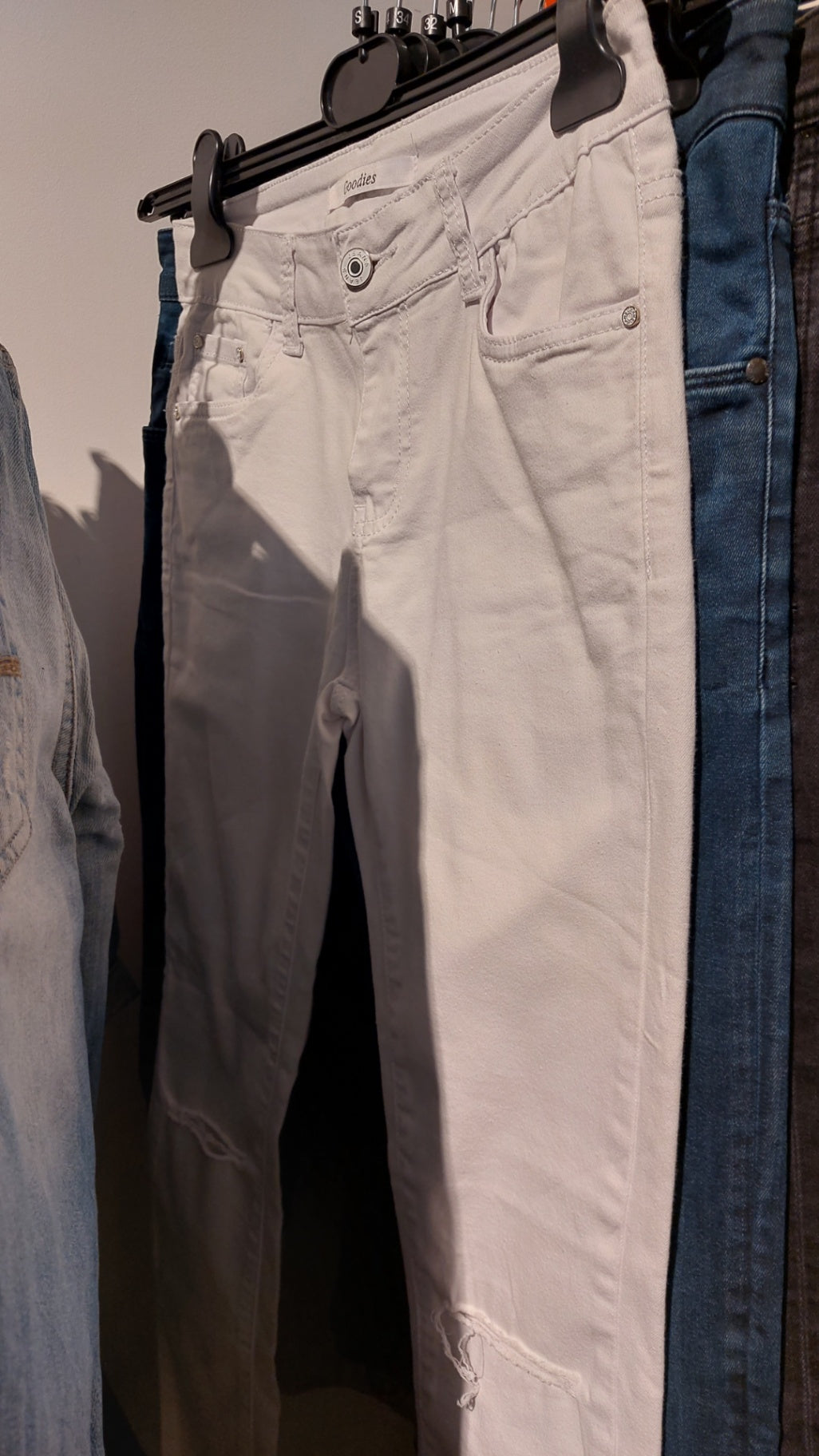 Goodies Jeans Weiß Gr.: S