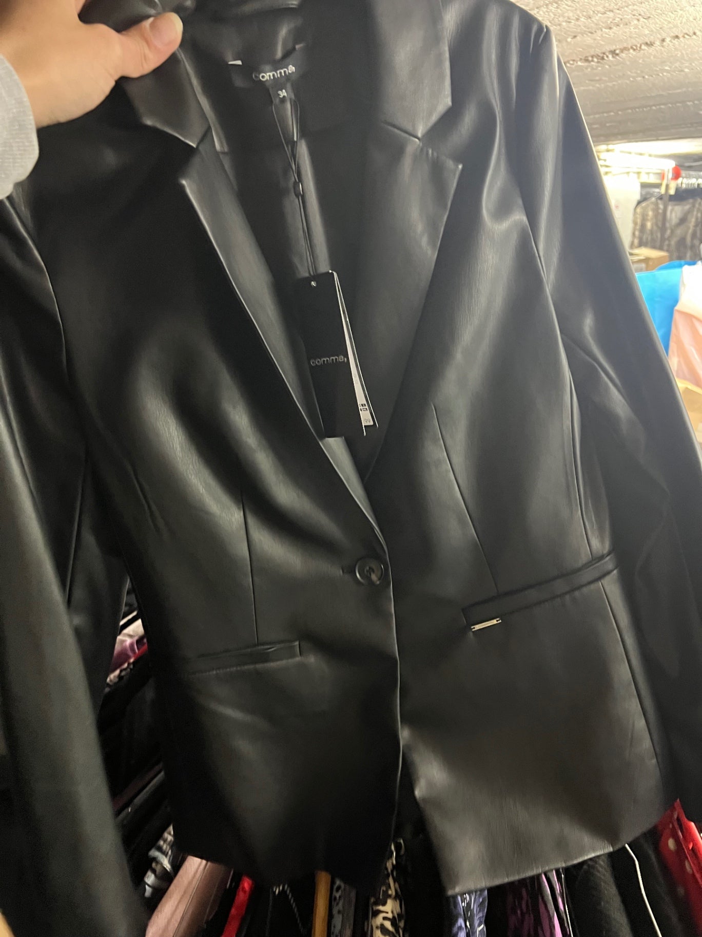 NEU Comma Blazer Jacke Schwarz Gr.: S