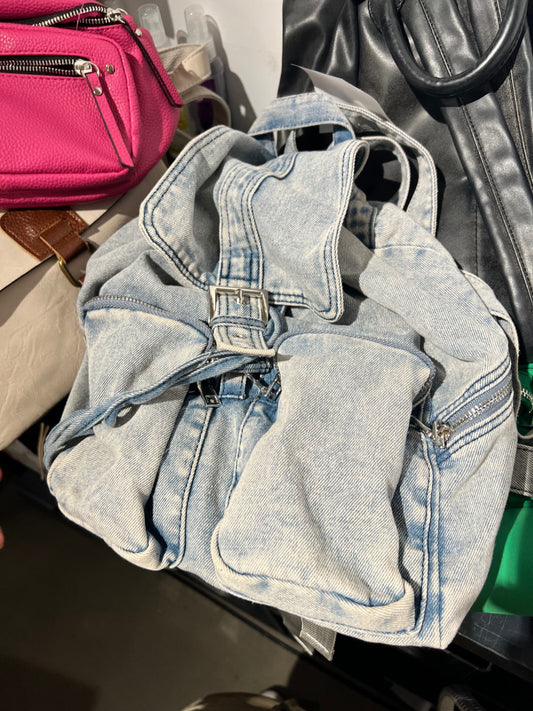 Rucksack Jeans Hellblau 