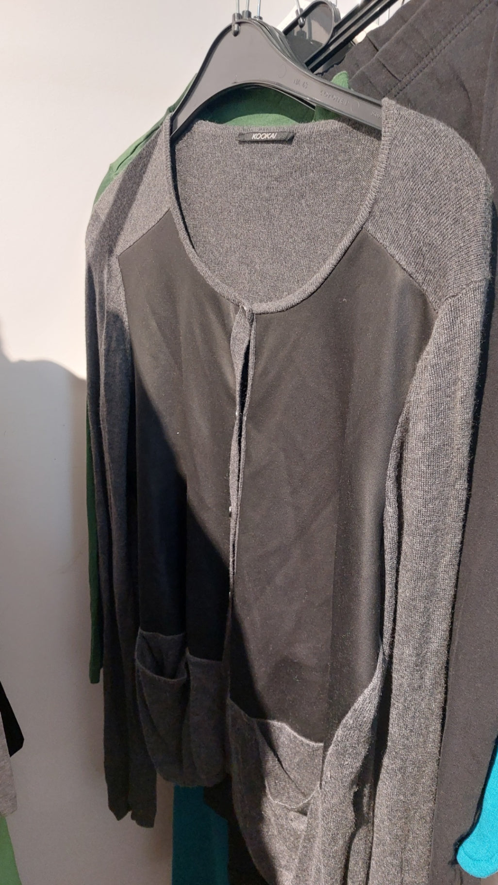 KOOKAI Sweatshirt Grau/Schwarz Gr.: S