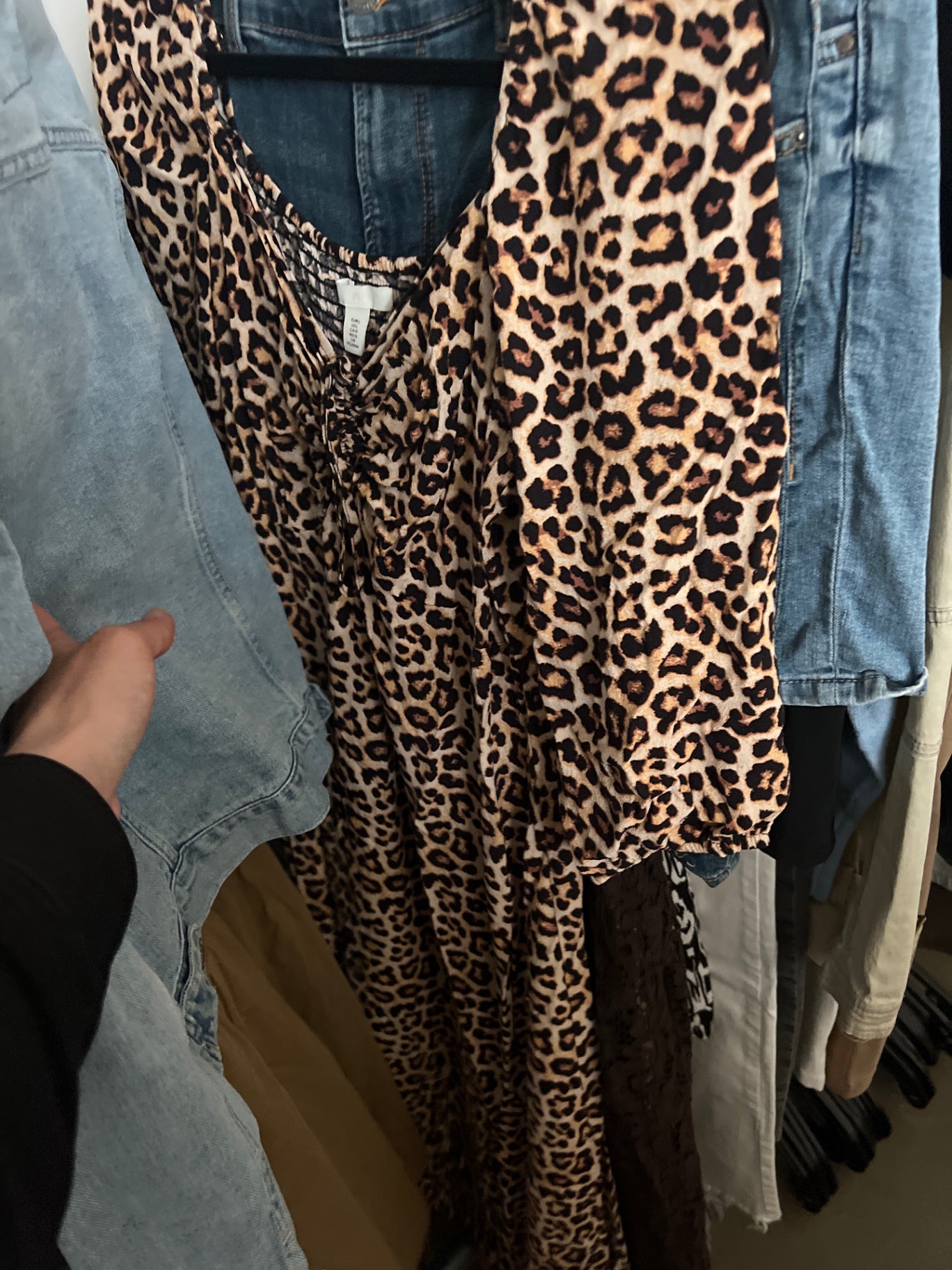 H&M Kleid Leopardenmuster Gr.: L