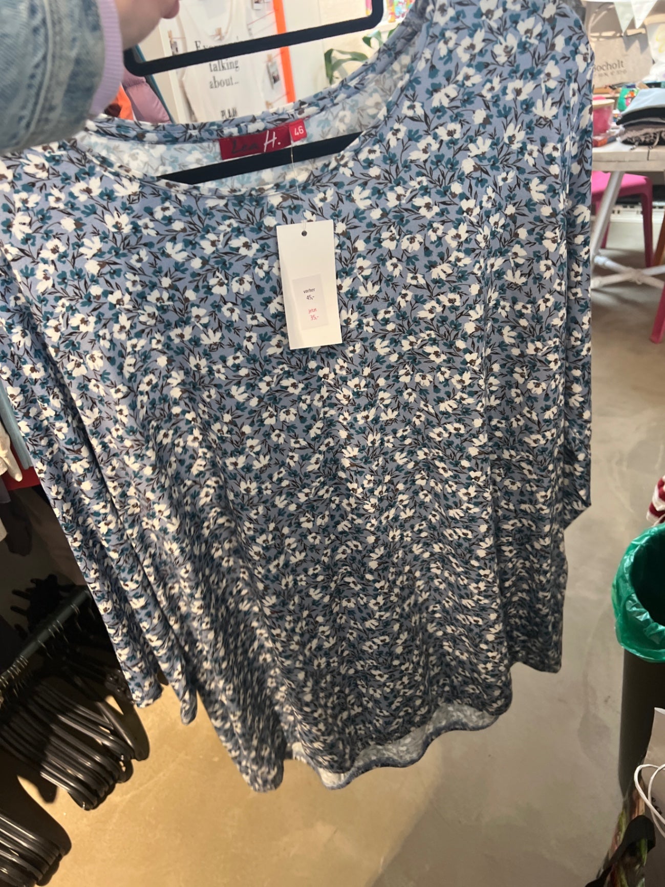 NEU Lea H. Bluse Blau Gr.: 46