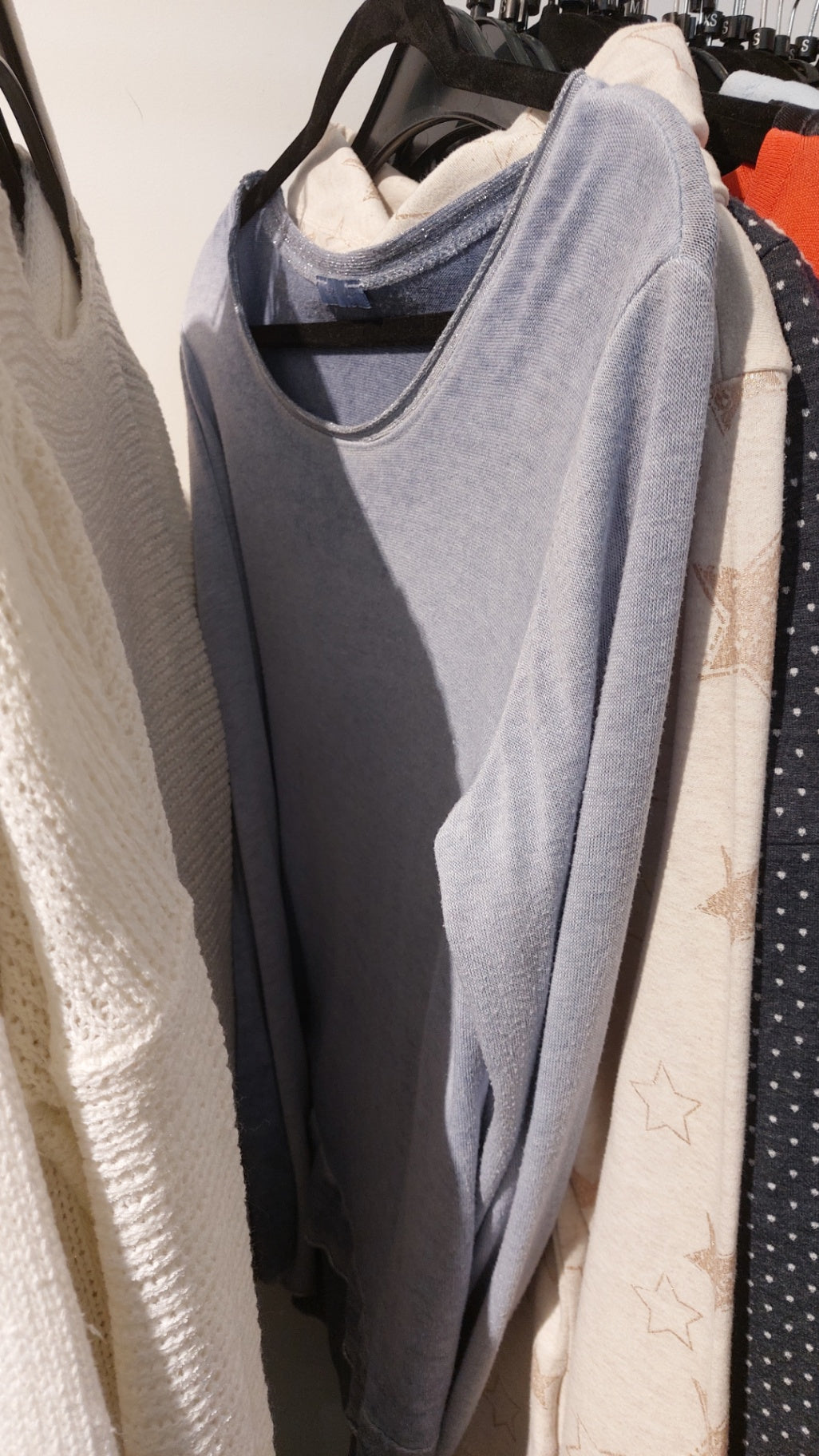 Made in Italy Langarmshirt Blau Gr.: M