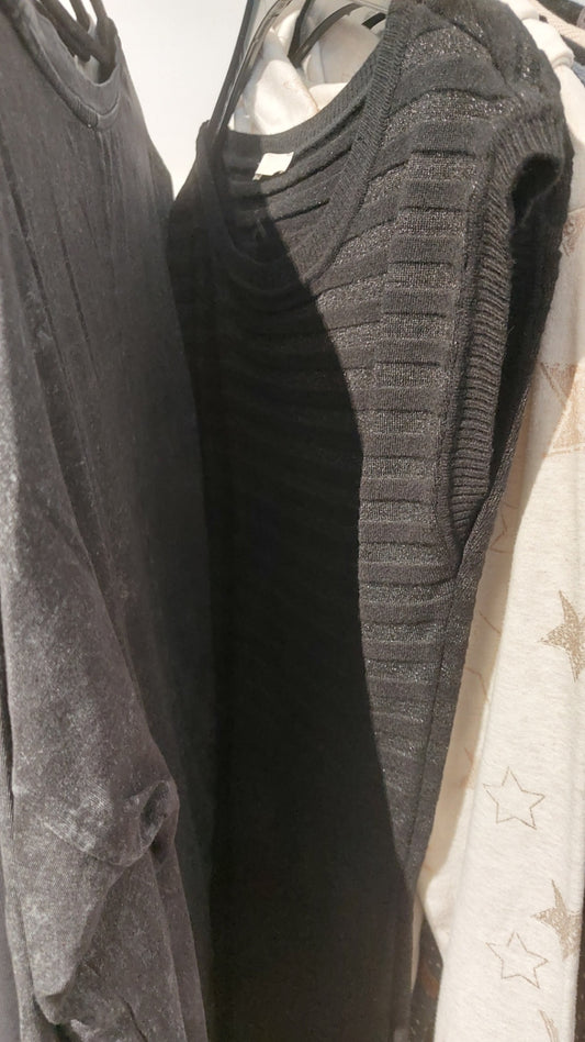 Pullover/Kleid Schwarz Gr.: M