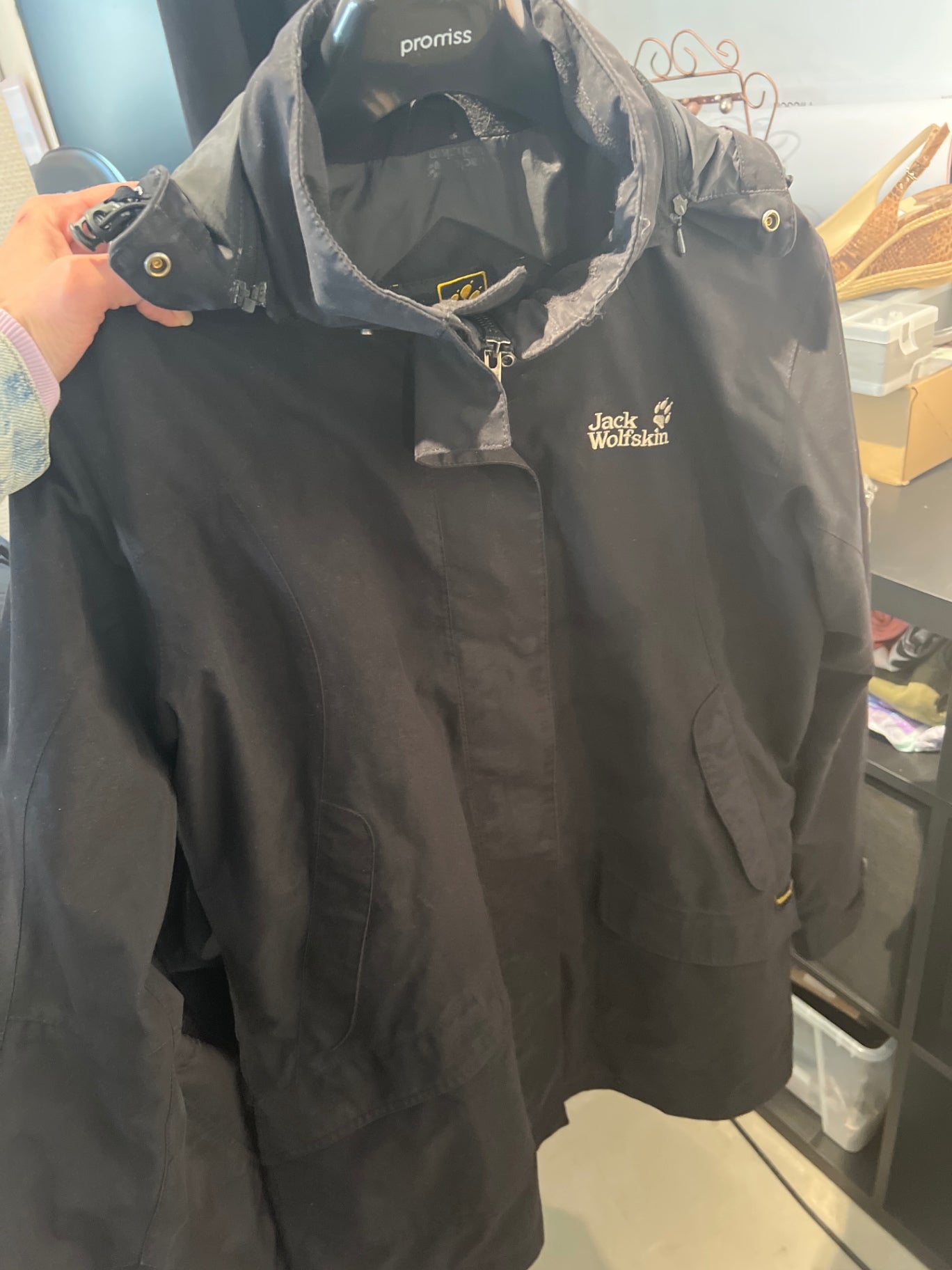 Jack Wolfskin Jacke Schwarz Gr.: L