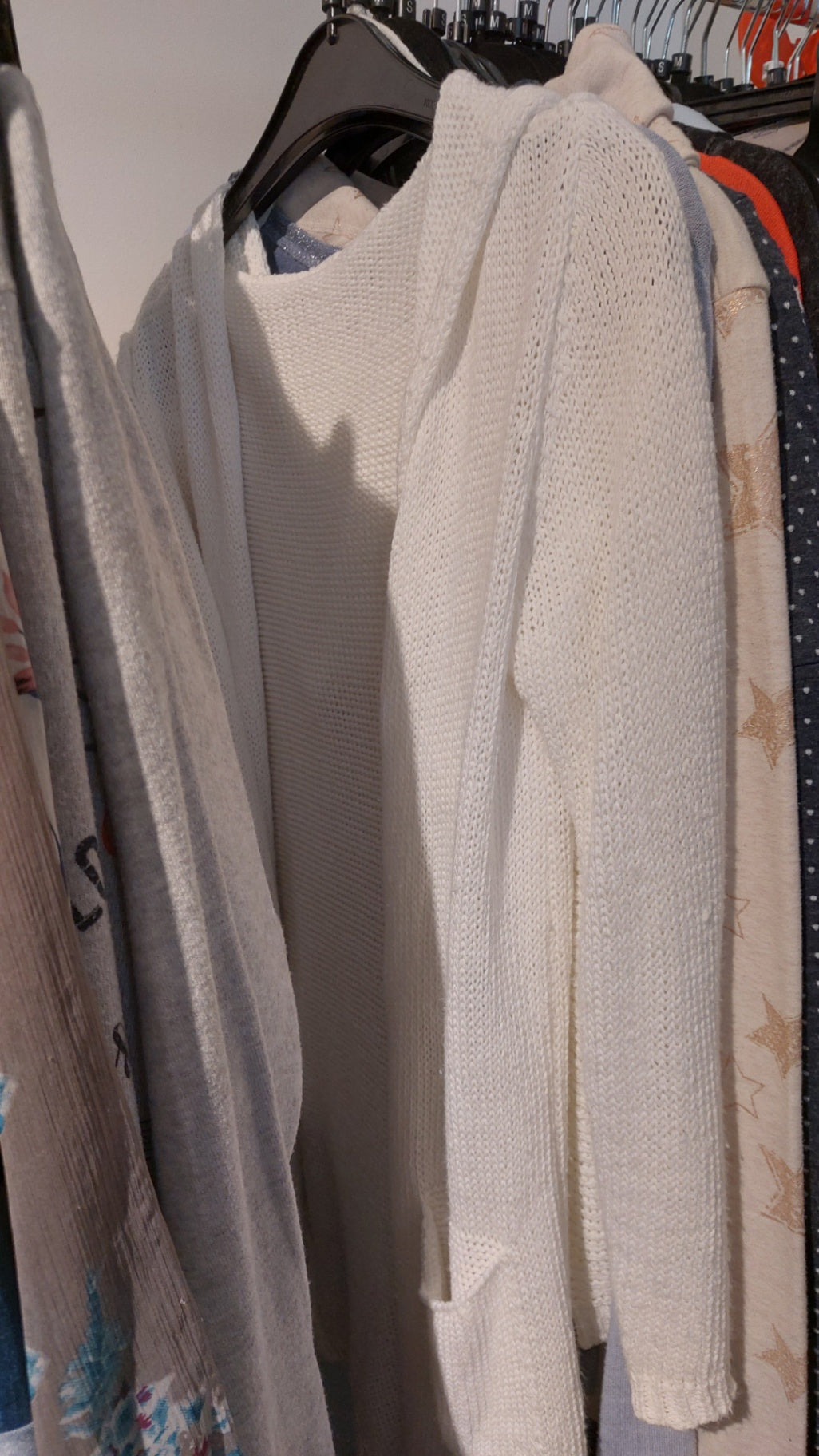 Strickjacke B-Ware Weiß Gr.: S