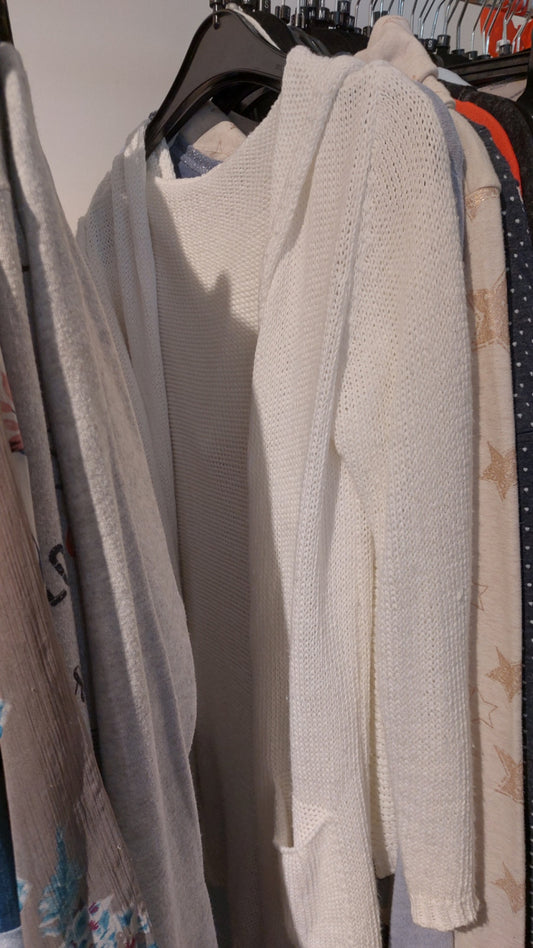 Strickjacke B-Ware Weiß Gr.: S
