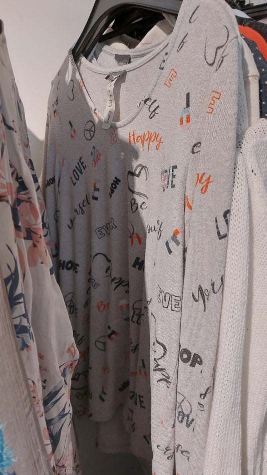 Street One Langarmshirt Grau Gr.: M